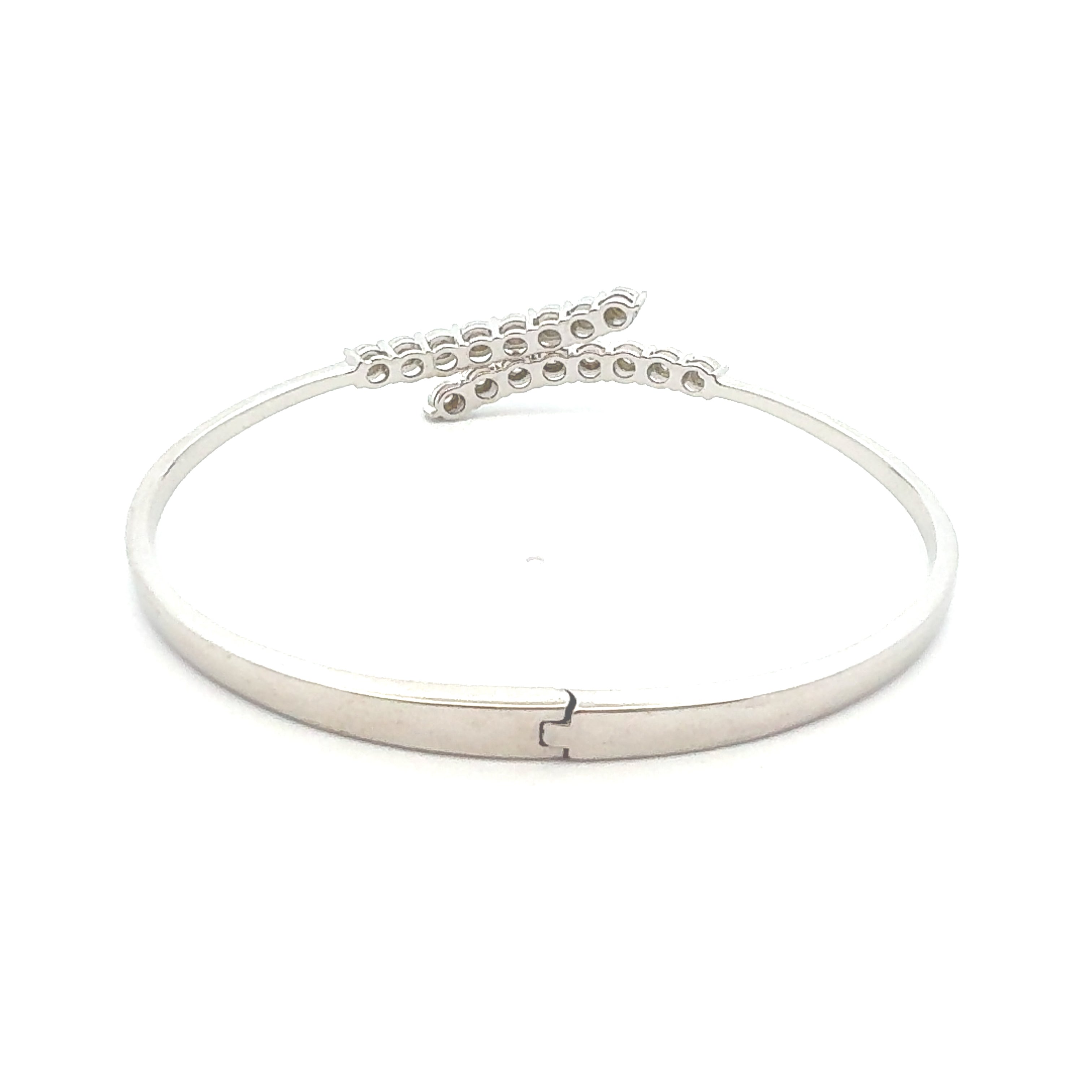 .25ct Diamond Bangle Bracelet Sterling Silver on sale at MyriadMart