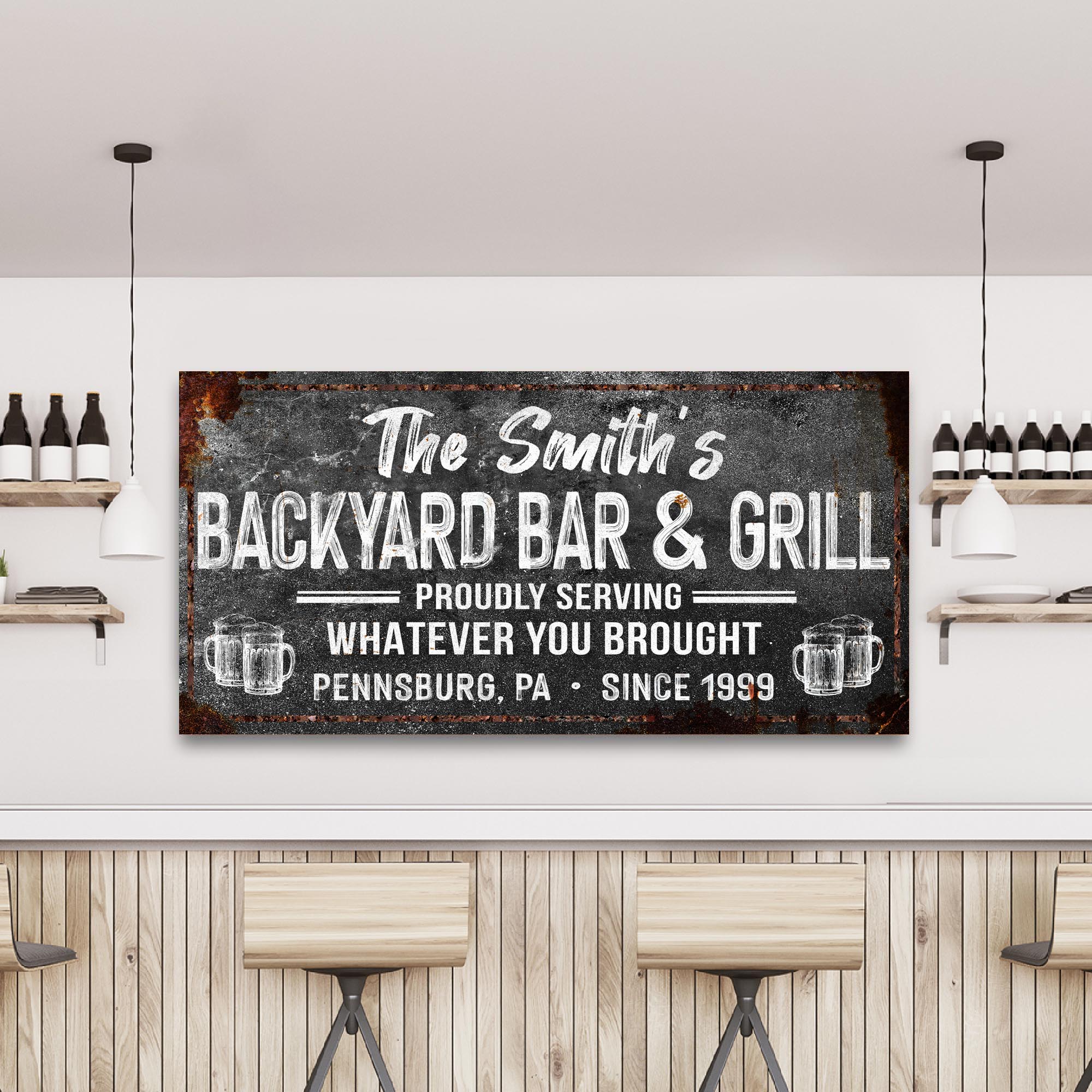 Backyard Bar & Grill Sign XXIII on sale at MyriadMart