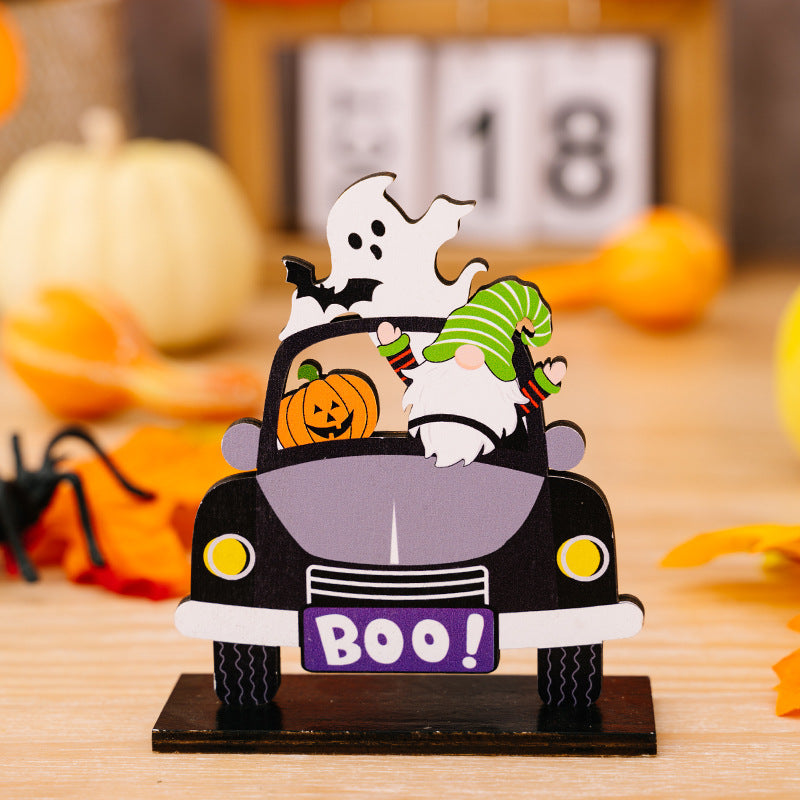 3-Piece Halloween Element Car-Shape Ornaments - MyriadMart