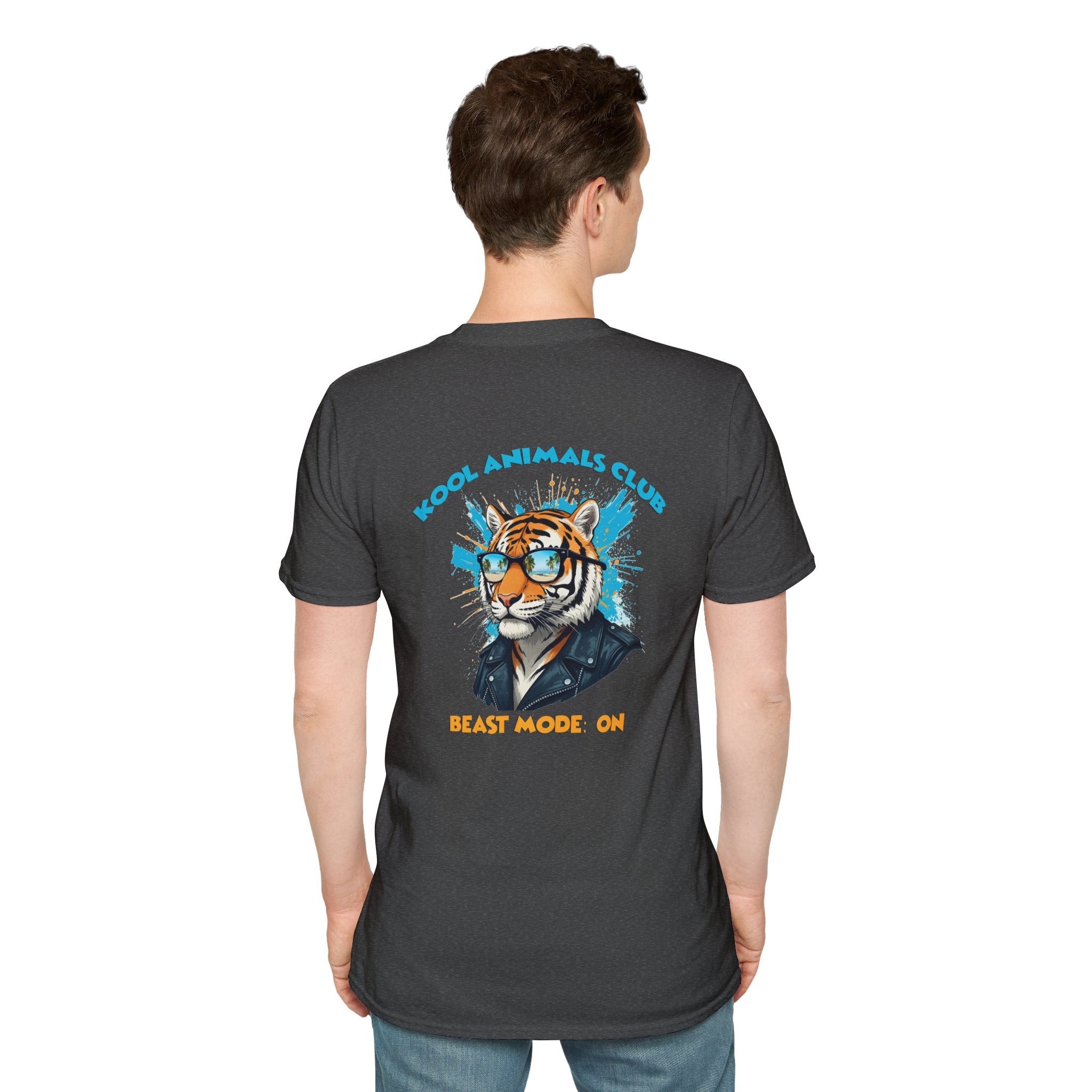 Kool Animals Club Tee, Beast Mode Unisex T-Shirt, Fun Graphic Tee, Animal Lover Gift, Cool Casual Wear, Cool Tiger on sale at MyriadMart