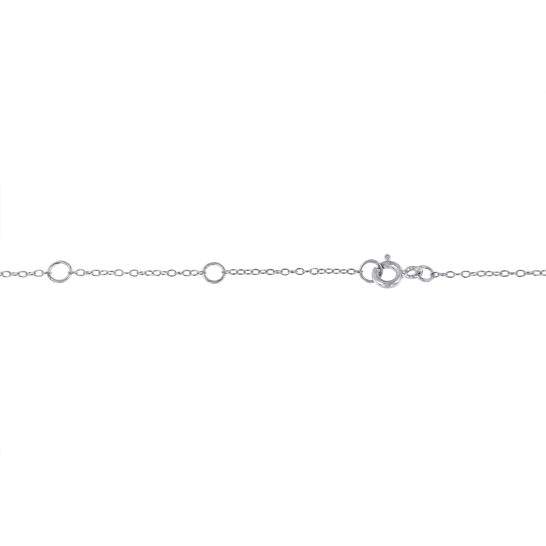 Sterling Silver Treated Diamond By Yard Necklace 3/4 cttw, Blue Color, I2-I3 Clarity on sale at MyriadMart