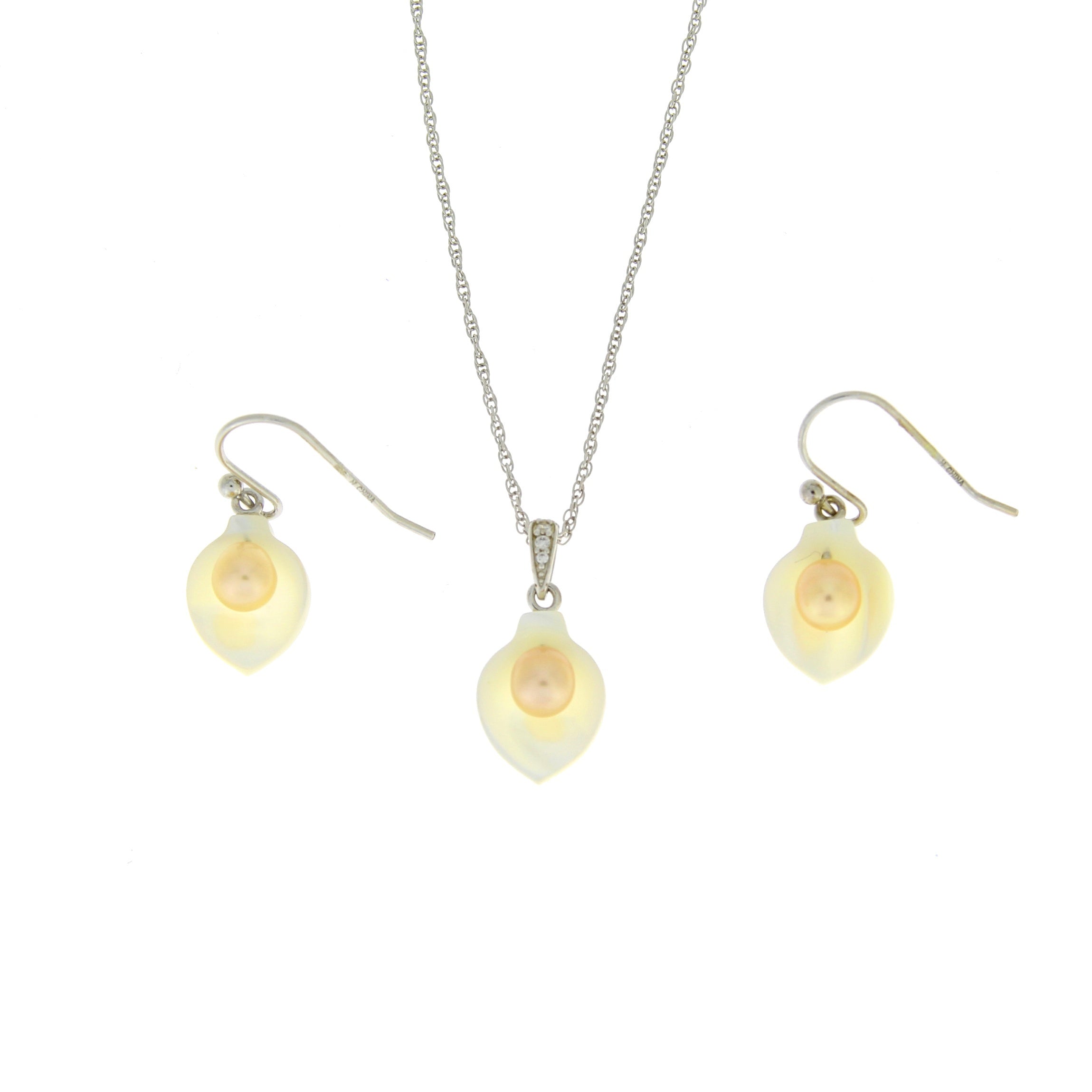 Natural FW Pearl Jewelry sets Sterling Silver on sale at MyriadMart