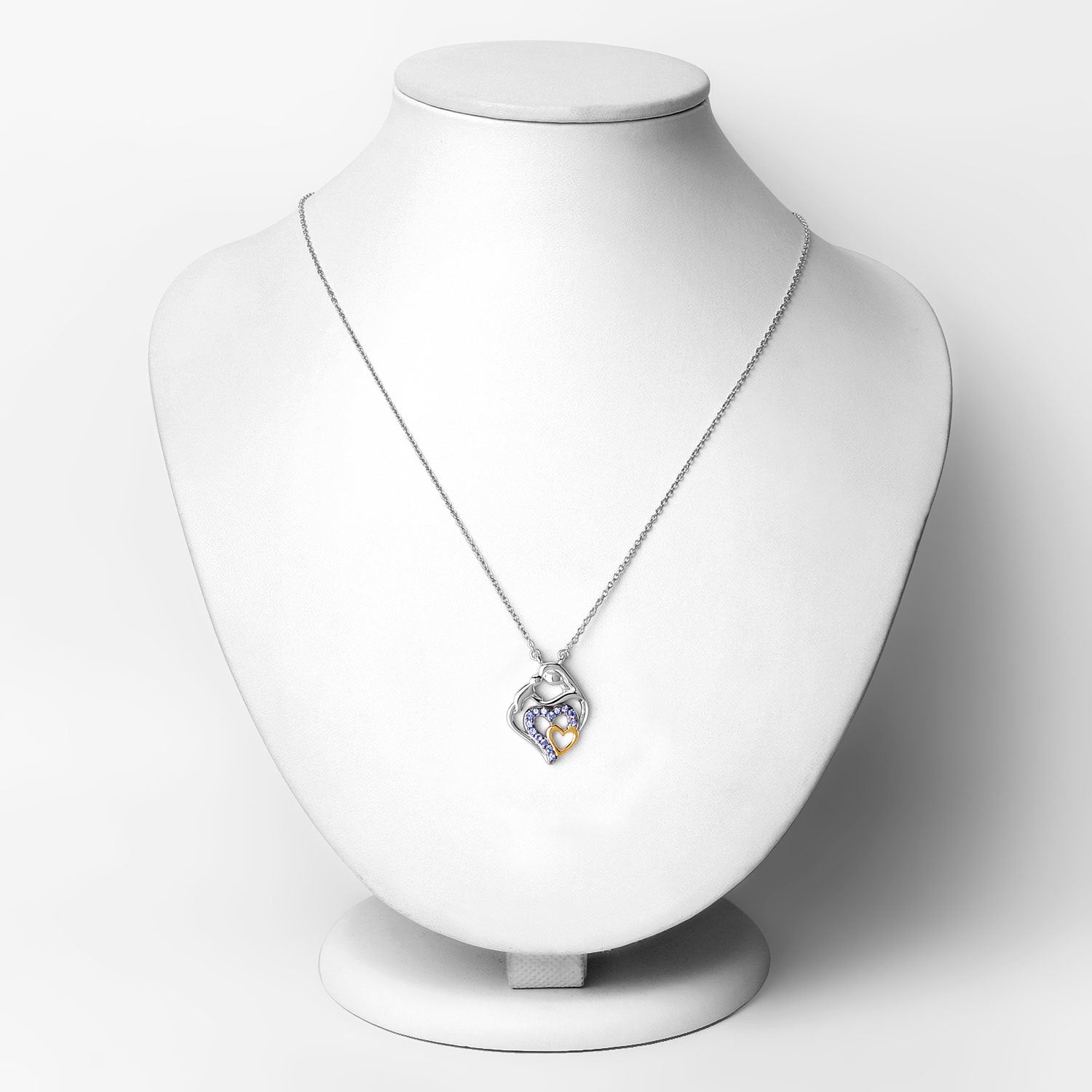0.28 Carat Genuine Tanzanite .925 Sterling Silver Pendant on sale at MyriadMart
