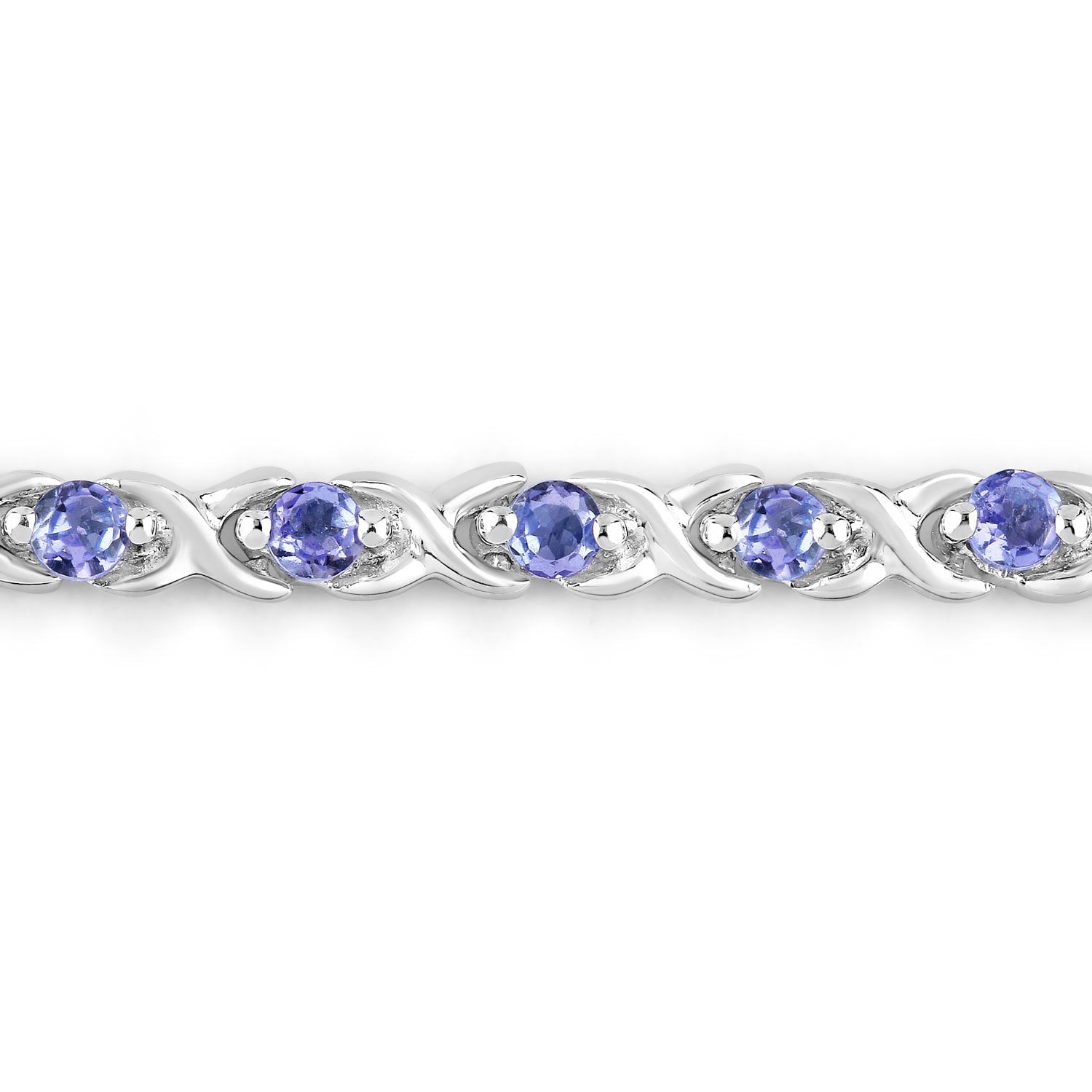 0.91 Carat Genuine Tanzanite .925 Sterling Silver Bracelet on sale at MyriadMart