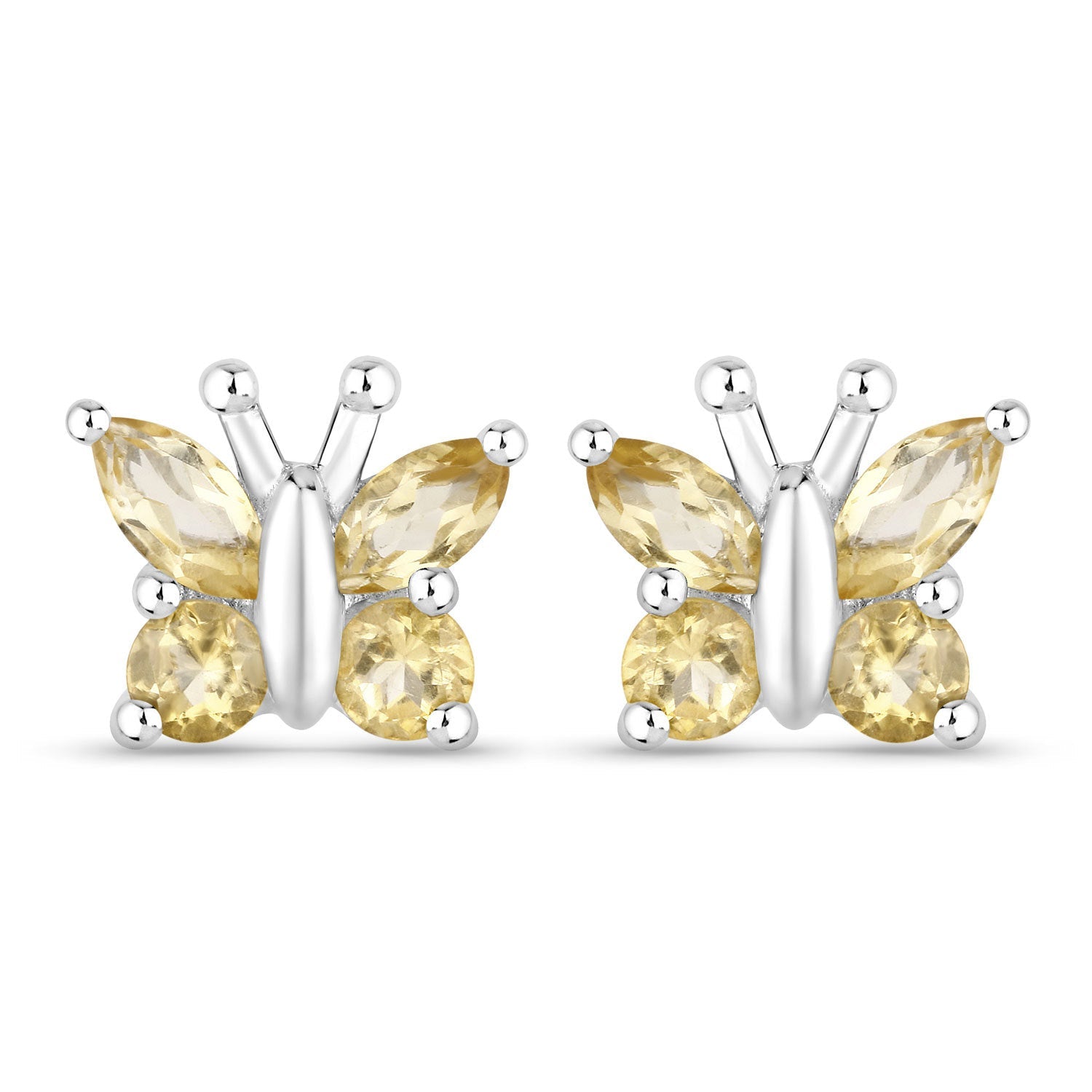 0.88 Carat Genuine Citrine .925 Sterling Silver Earrings on sale at MyriadMart