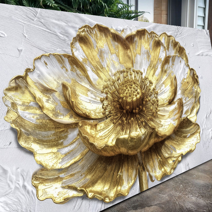 Golden Dandelion Minimalist Abstract Wall Art V on sale at MyriadMart