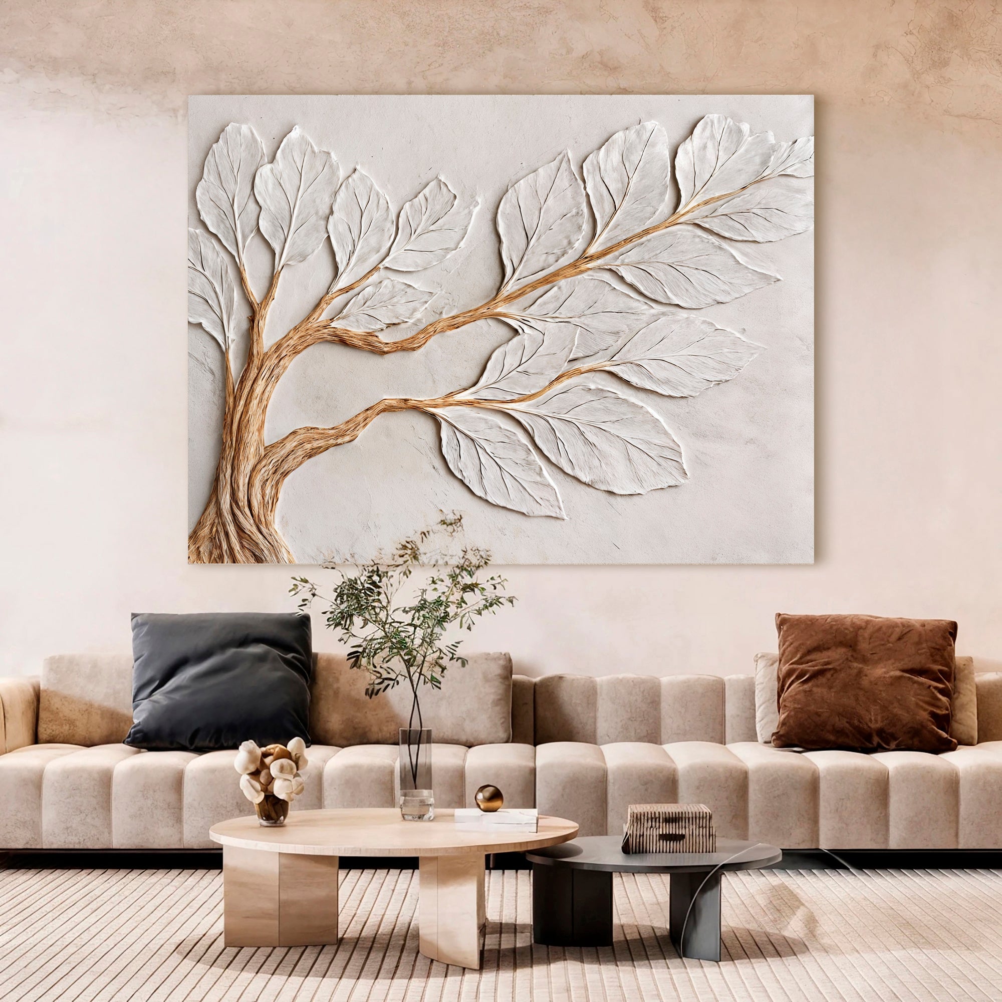 Calm In Ivory Clay Wall Art on sale at MyriadMart