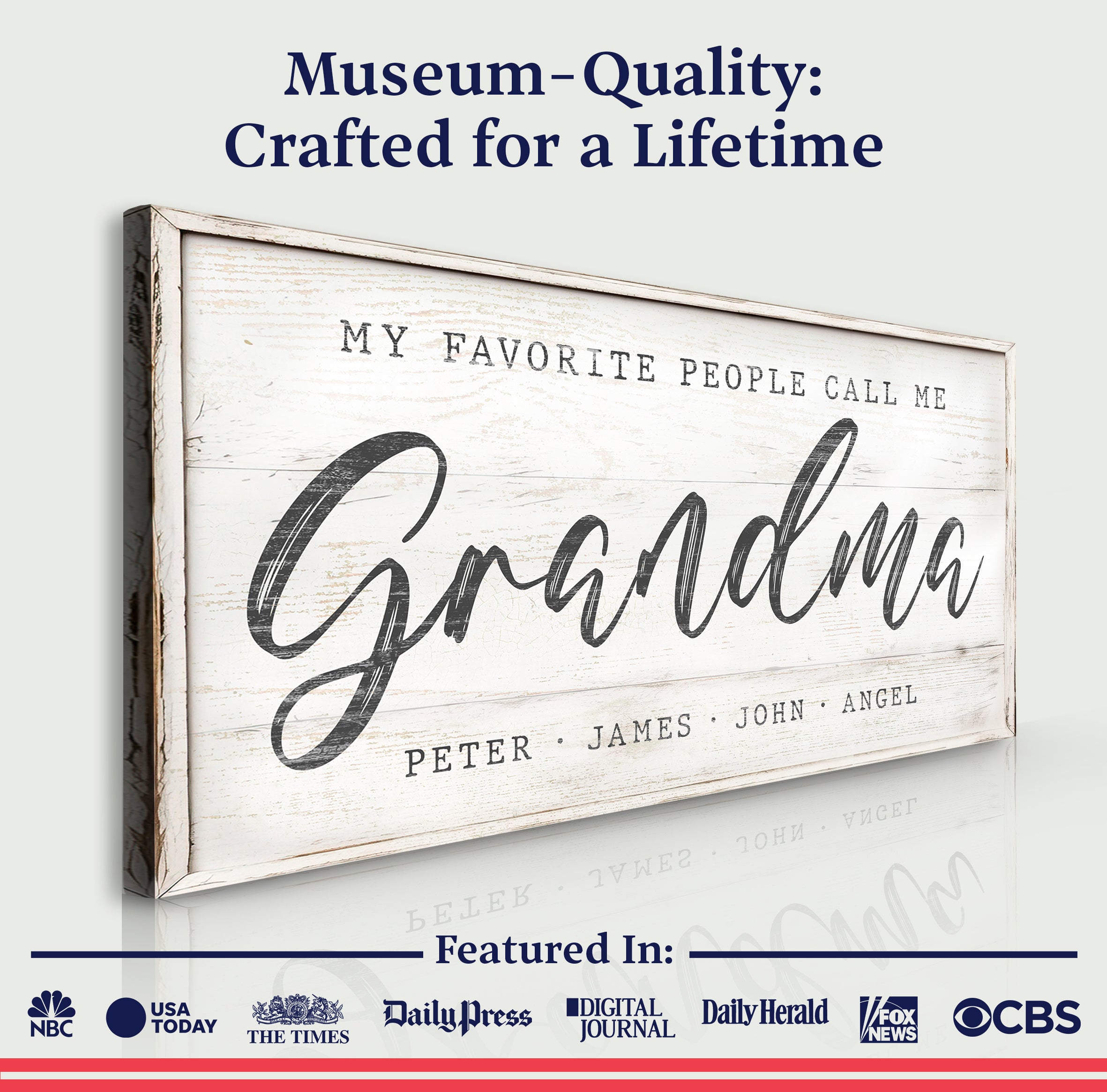 My Favorite People Call Me Grandma Sign II on sale at MyriadMart