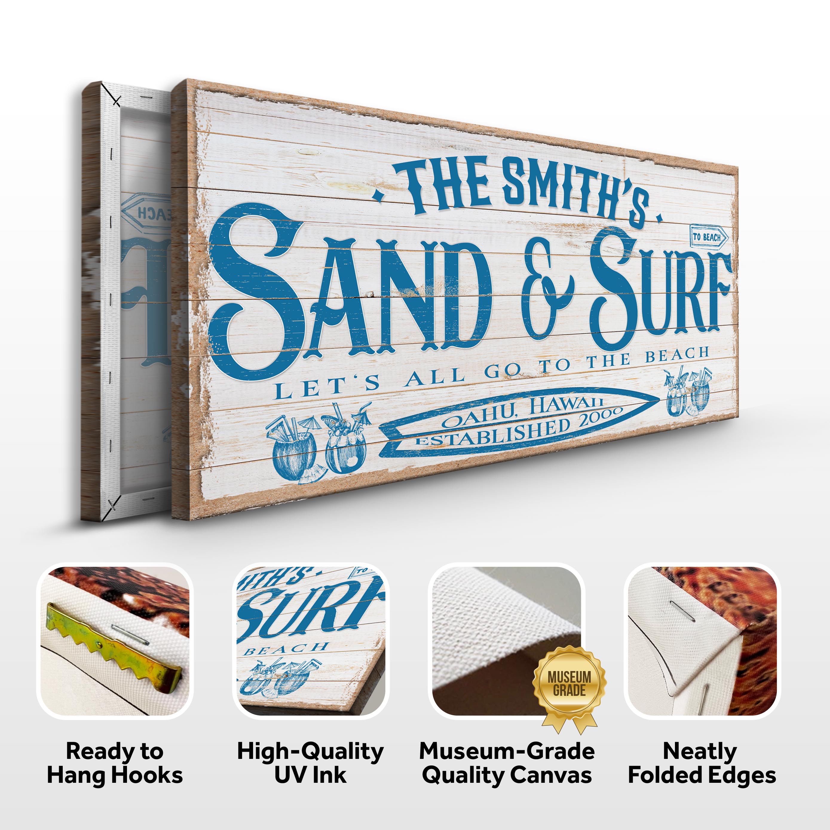 Sand & Surf Sign VIII on sale at MyriadMart