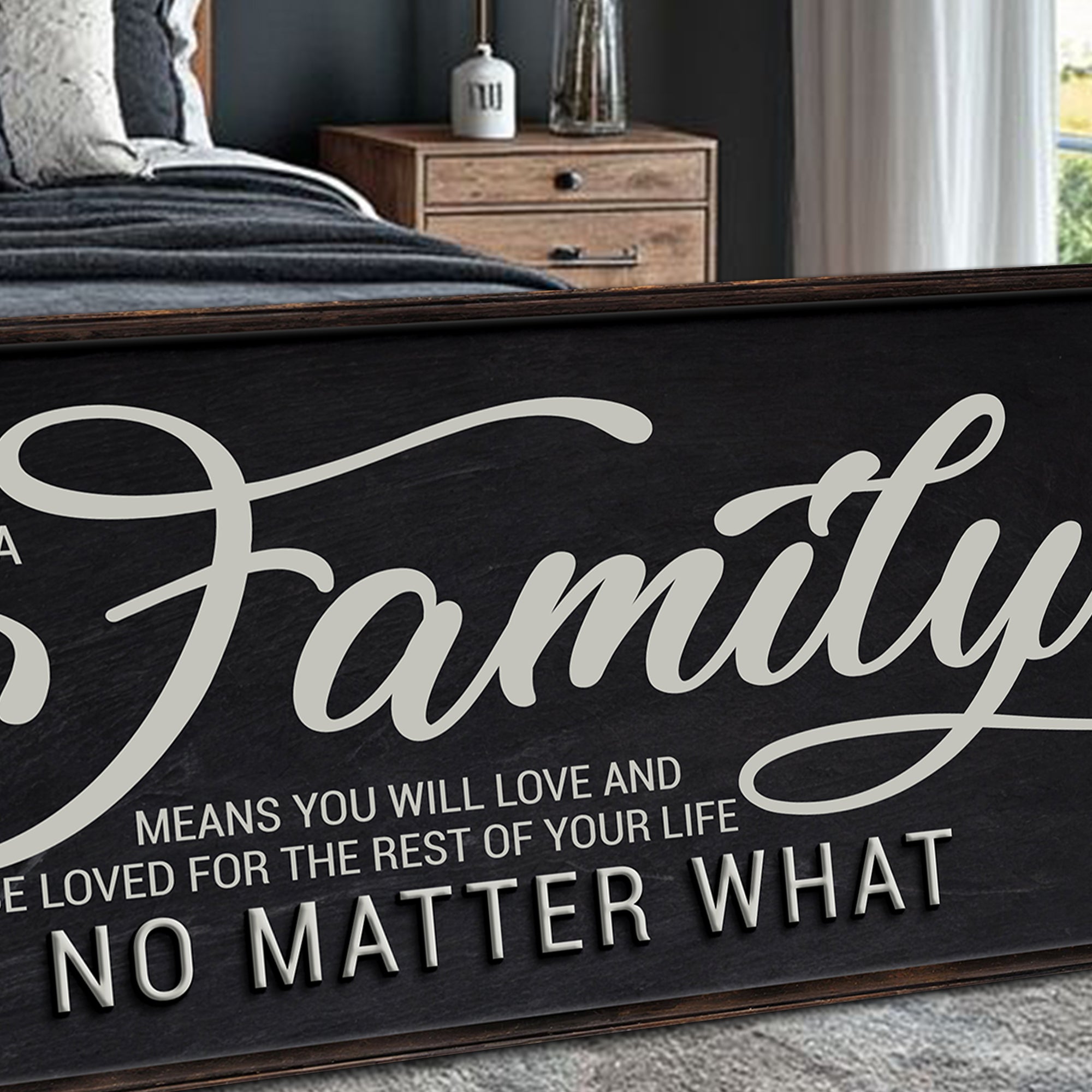 Being A Family Means Family Sign on sale at MyriadMart