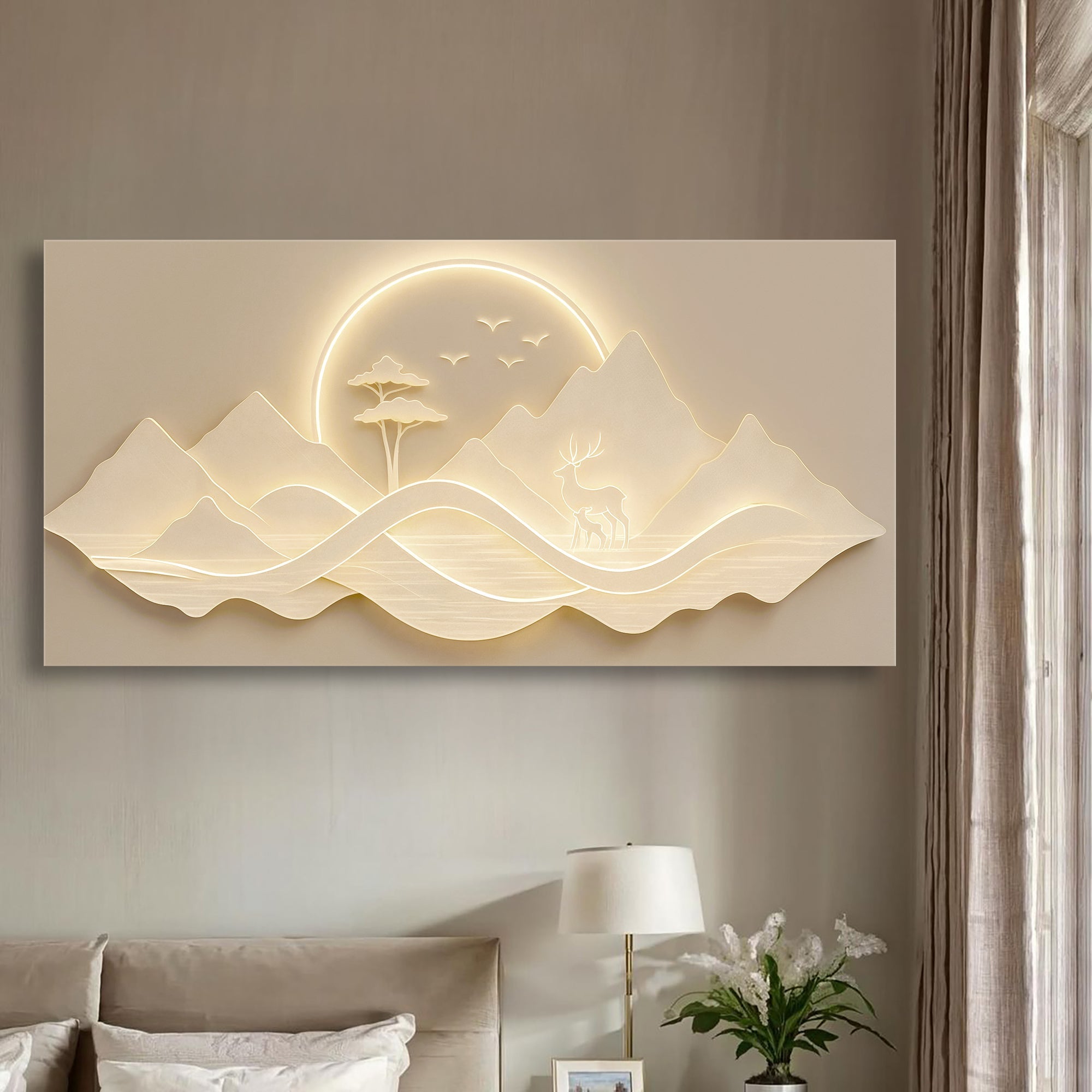 Modern Mountain Landscape Wall Art on sale at MyriadMart