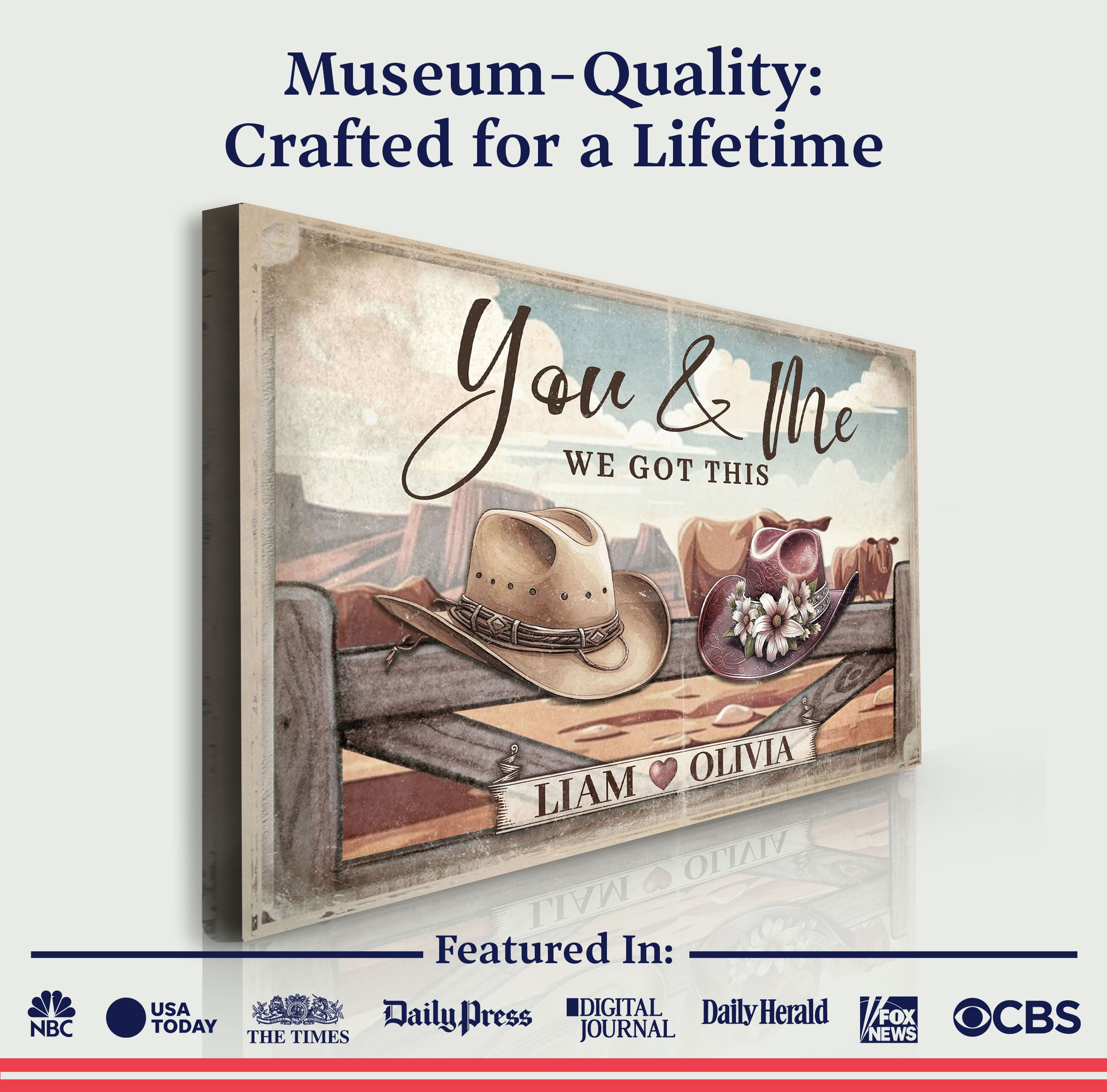 Cowboy Themed We Got This Couple Sign on sale at MyriadMart