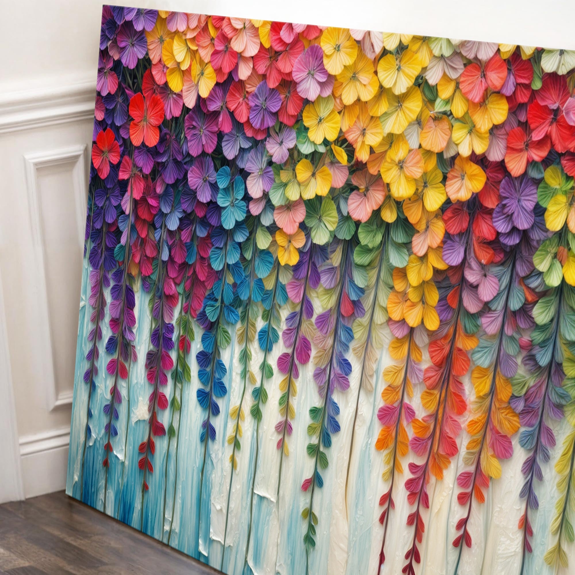 Cascade of Colors Impasto Wall Art on sale at MyriadMart