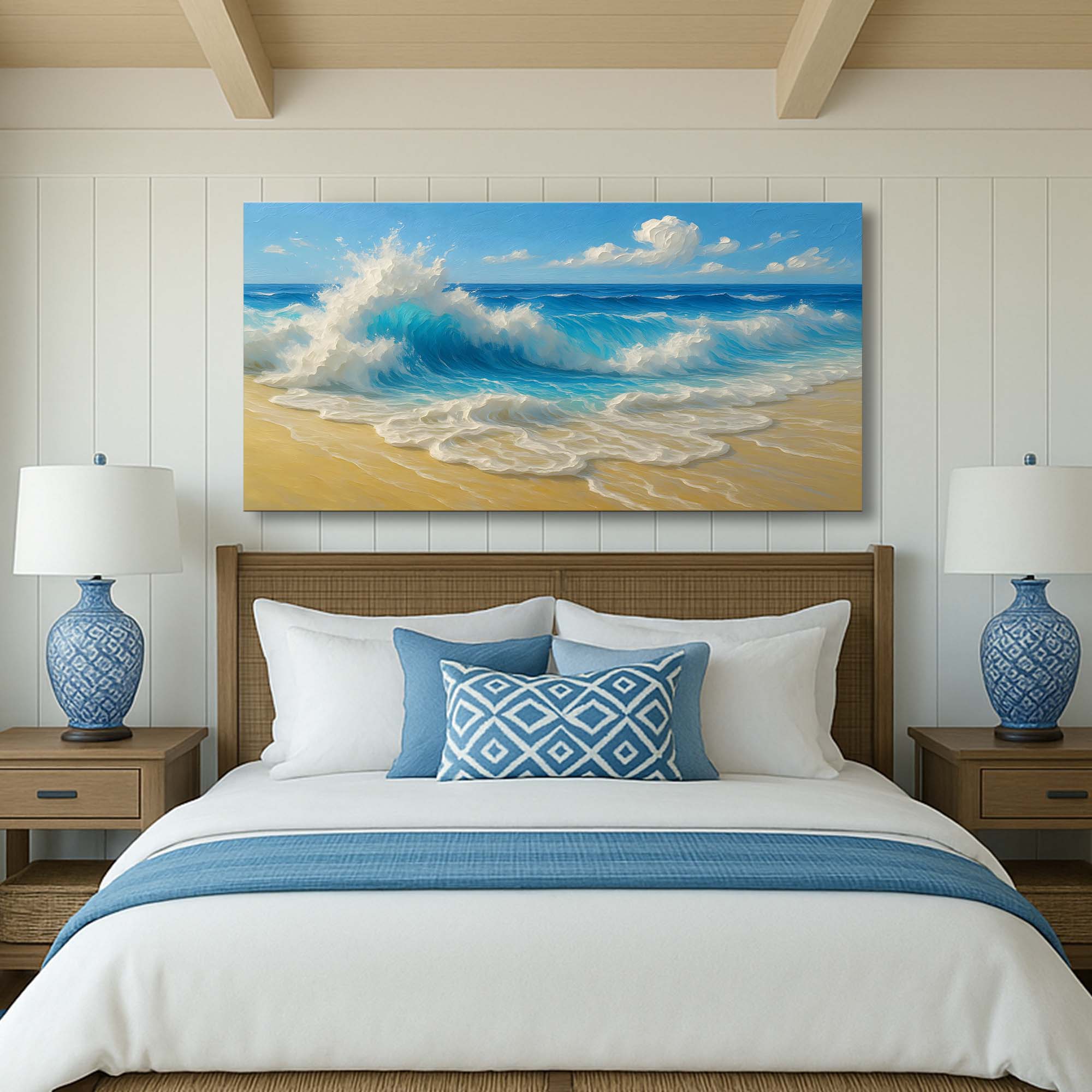 Serene Ocean Wave Coastal Wall Art V on sale at MyriadMart