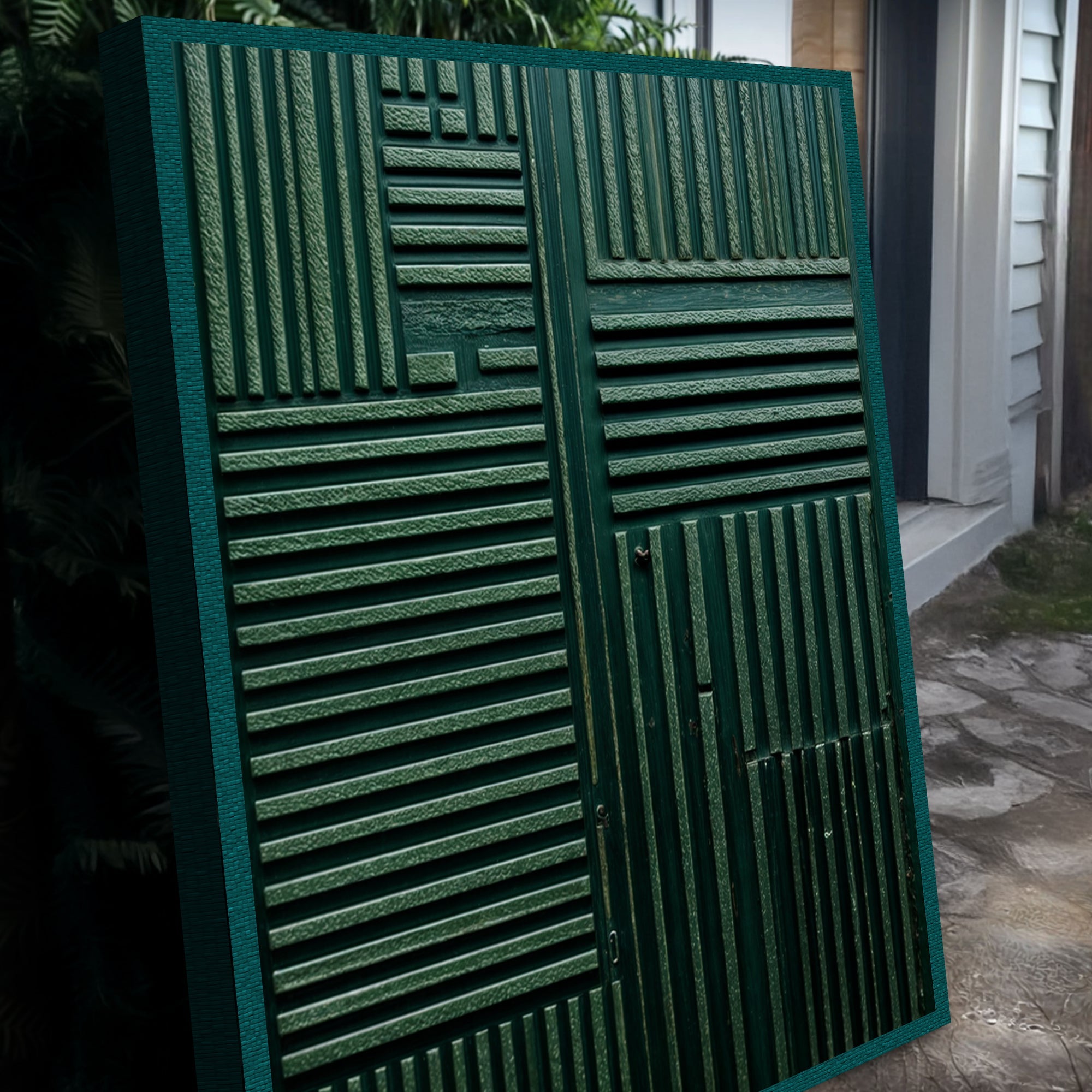 Green Abstract Patterns Wall Art on sale at MyriadMart