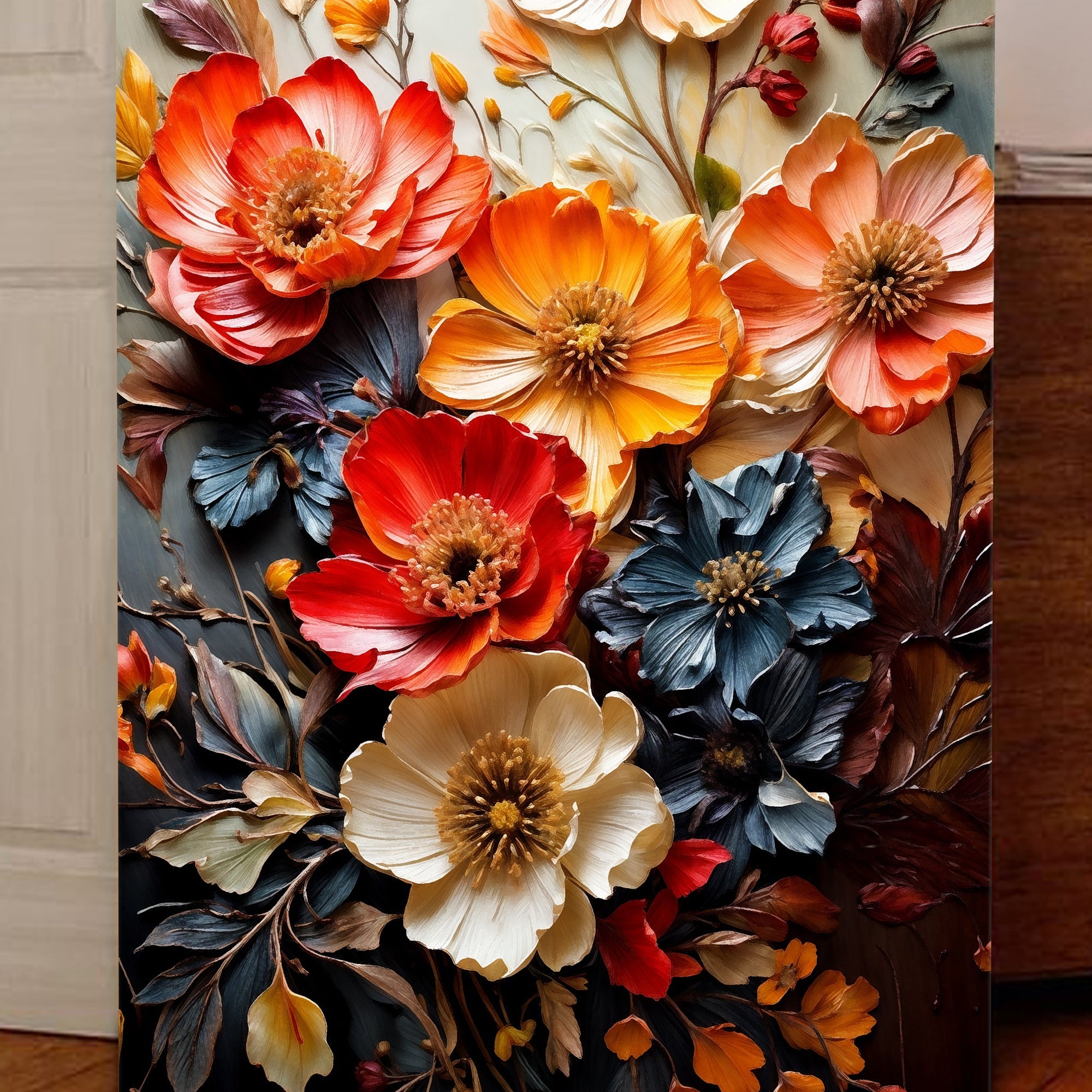 Blooming Garden Rhapsody Impasto Wall Art on sale at MyriadMart