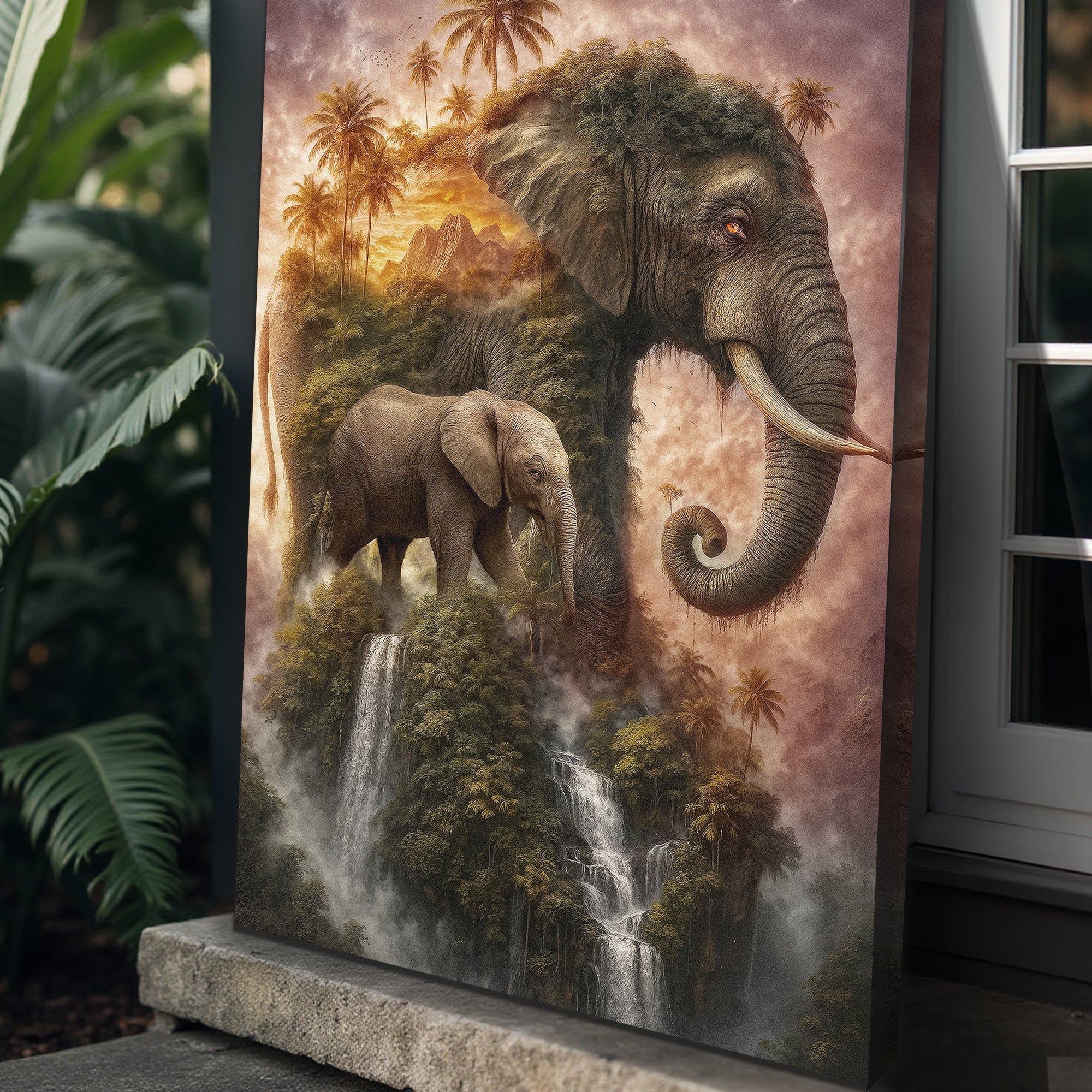 Elephant Jungle Majesty Wall Art on sale at MyriadMart
