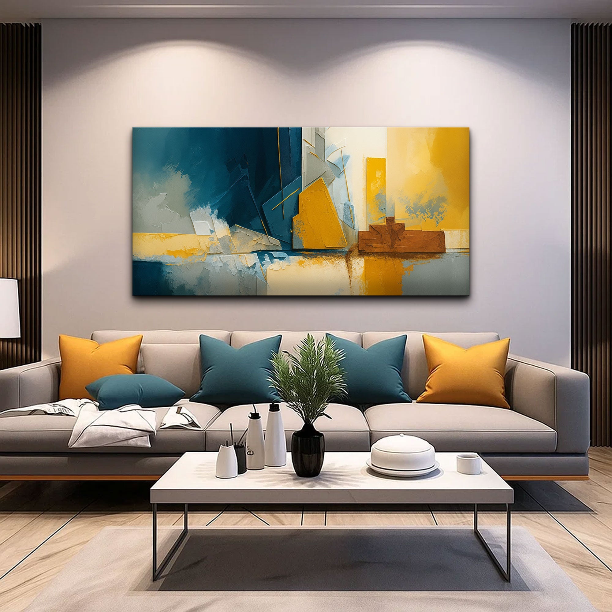 Abstract Geometric Lines Wall Art II on sale at MyriadMart