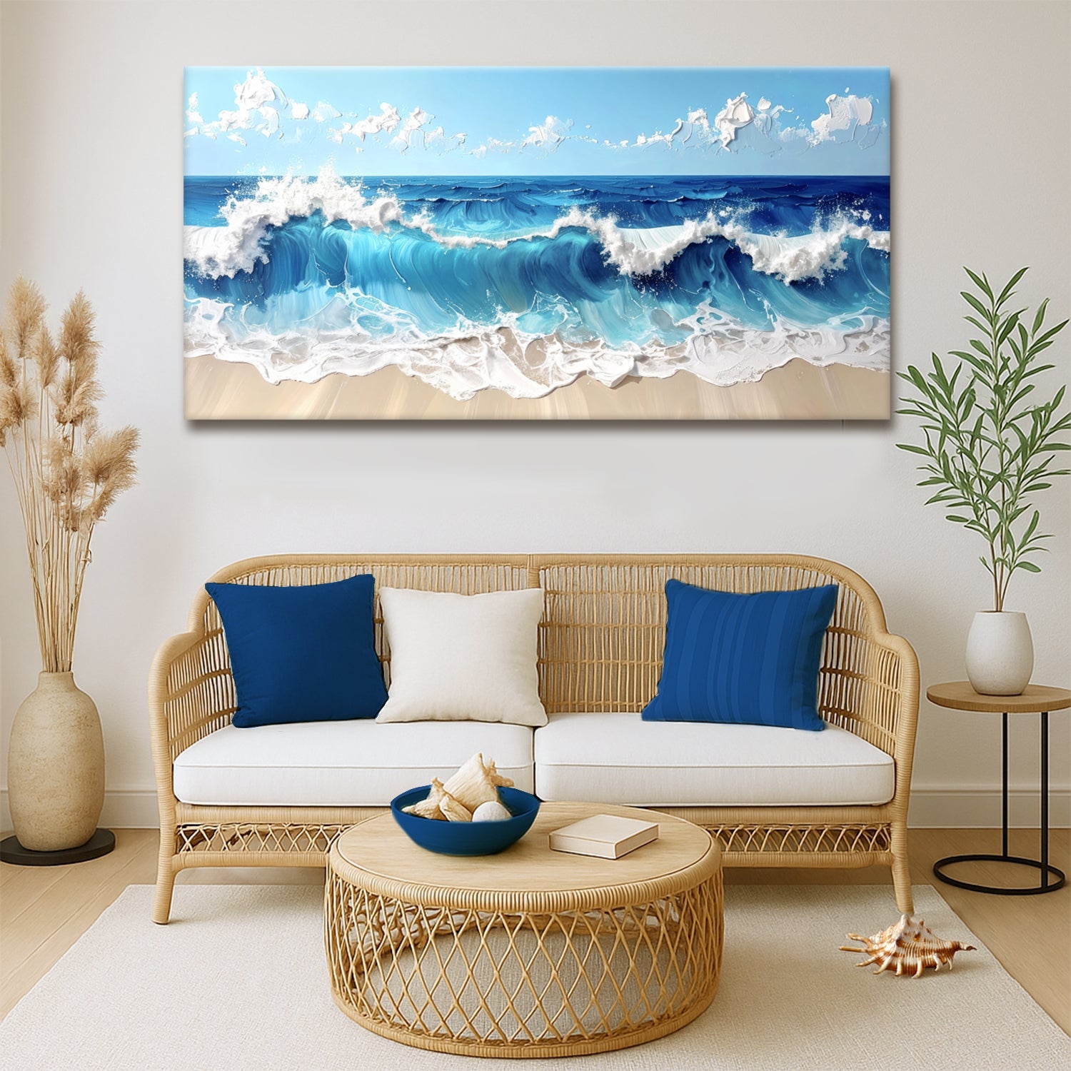 Serene Ocean Wave Coastal Wall Art II on sale at MyriadMart