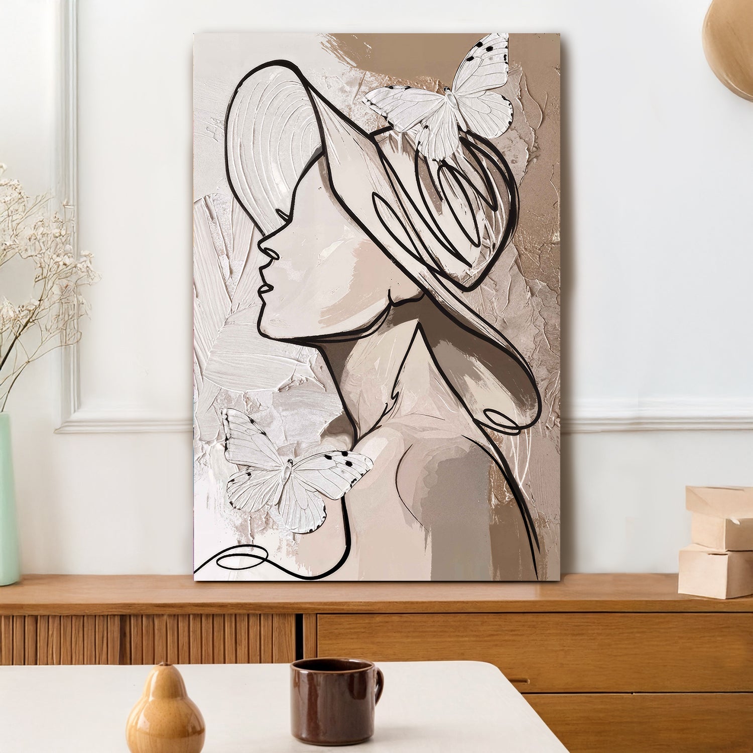 Minimalist Woman Line Wall Art II on sale at MyriadMart