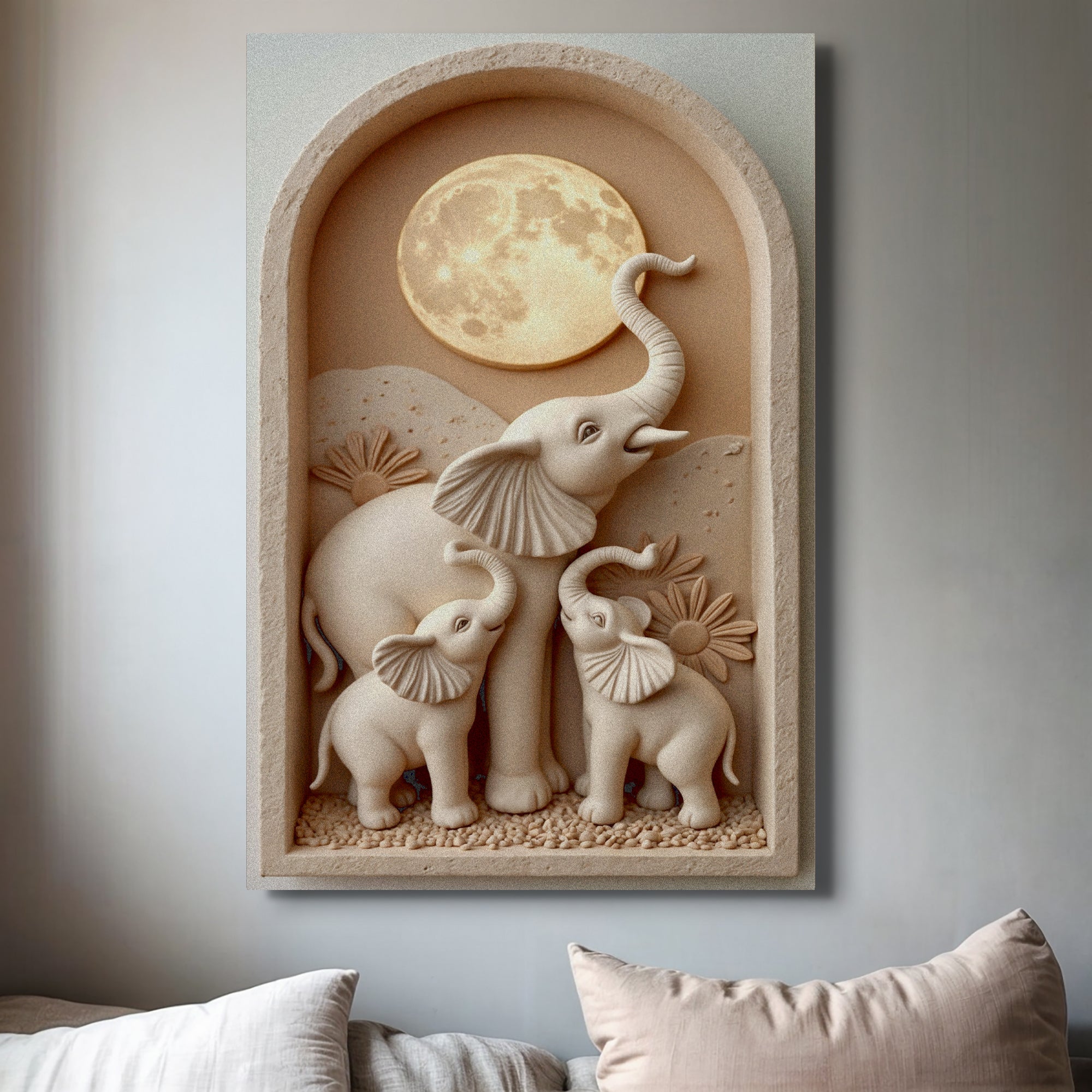 Elephant Harmony Wall Art on sale at MyriadMart
