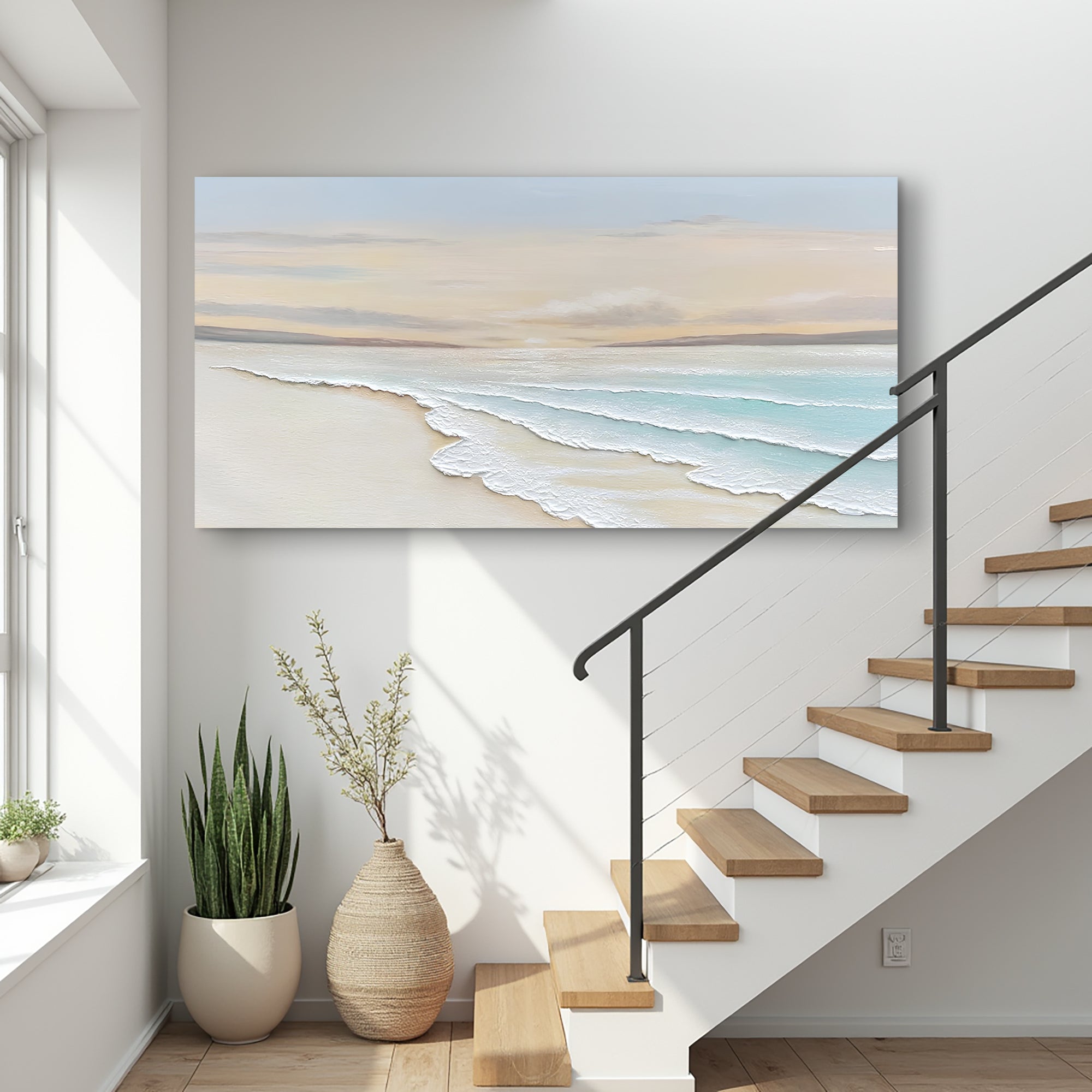 Serene Ocean Wave Coastal Wall Art IV on sale at MyriadMart