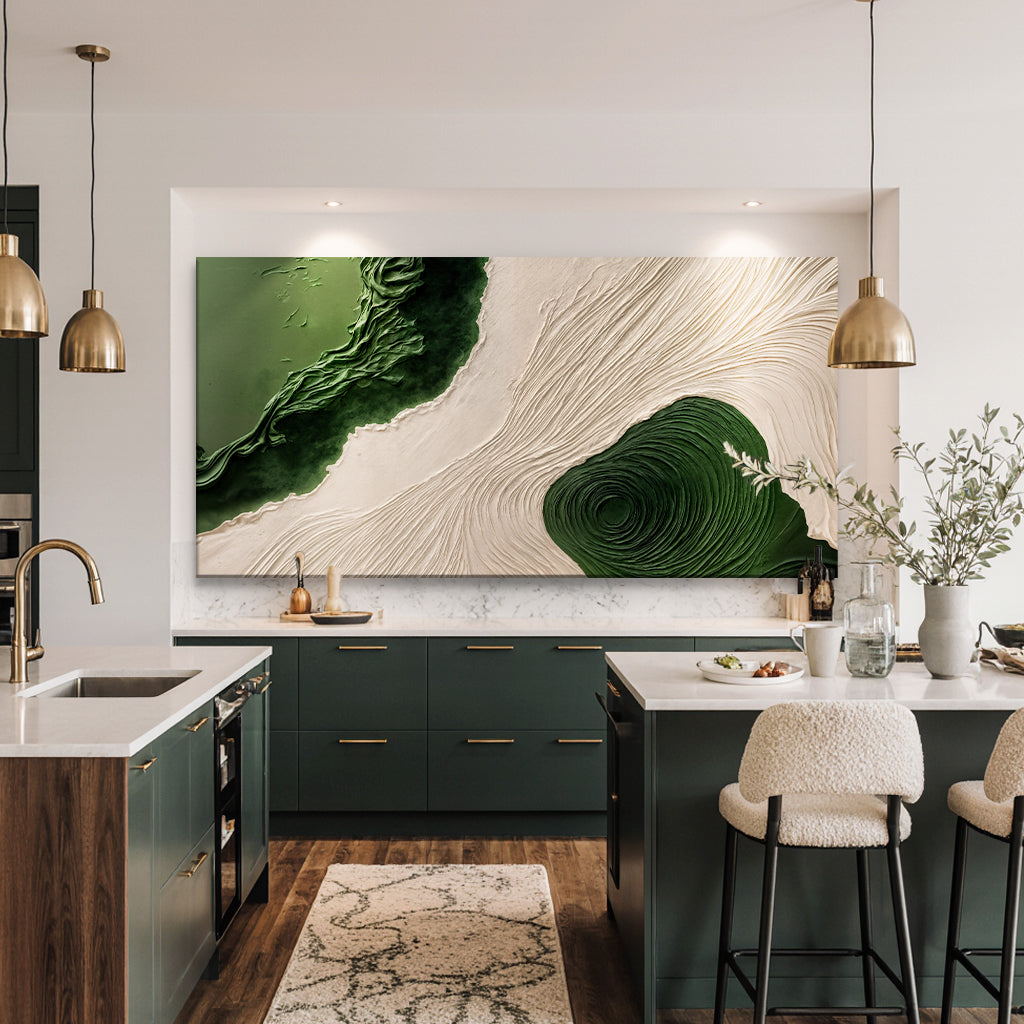 Green Rivers Abstract Wall Art XII on sale at MyriadMart