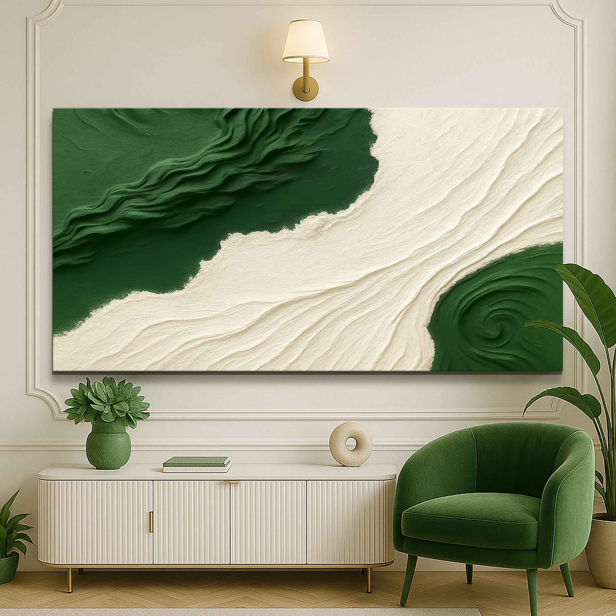 Green Rivers Abstract Wall Art X on sale at MyriadMart