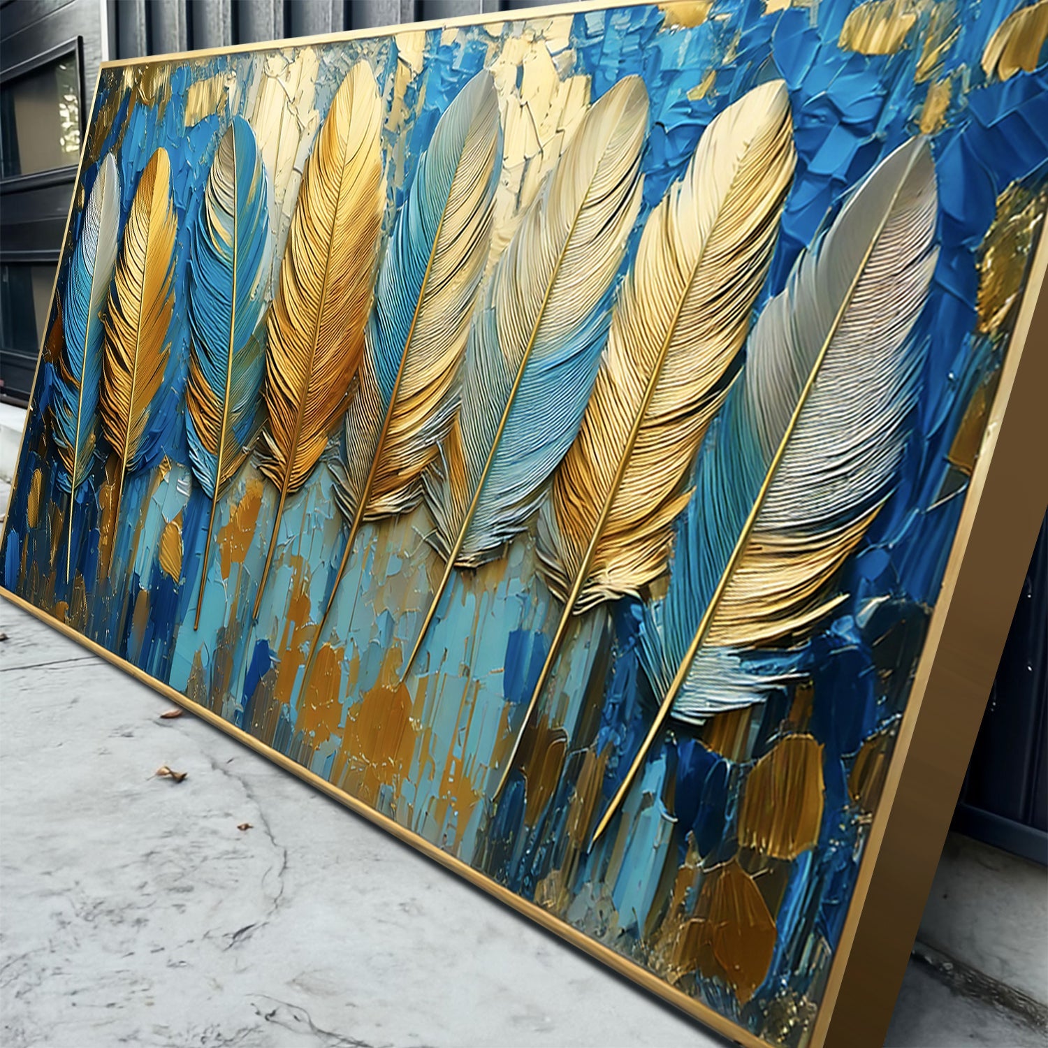 Confetti Sky Impasto Wall Art on sale at MyriadMart