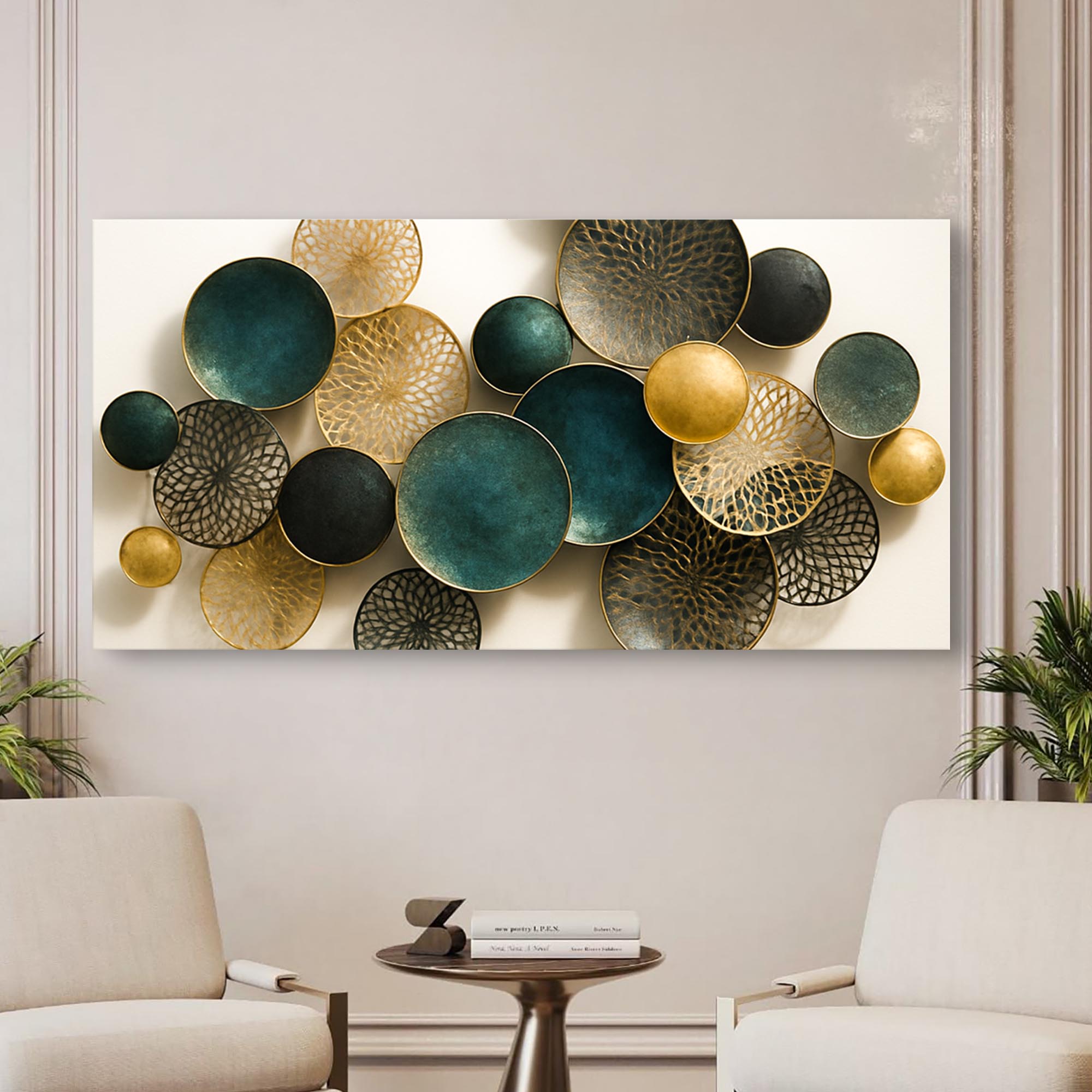 Lotus Leaf Abstract Wall Art VIII on sale at MyriadMart