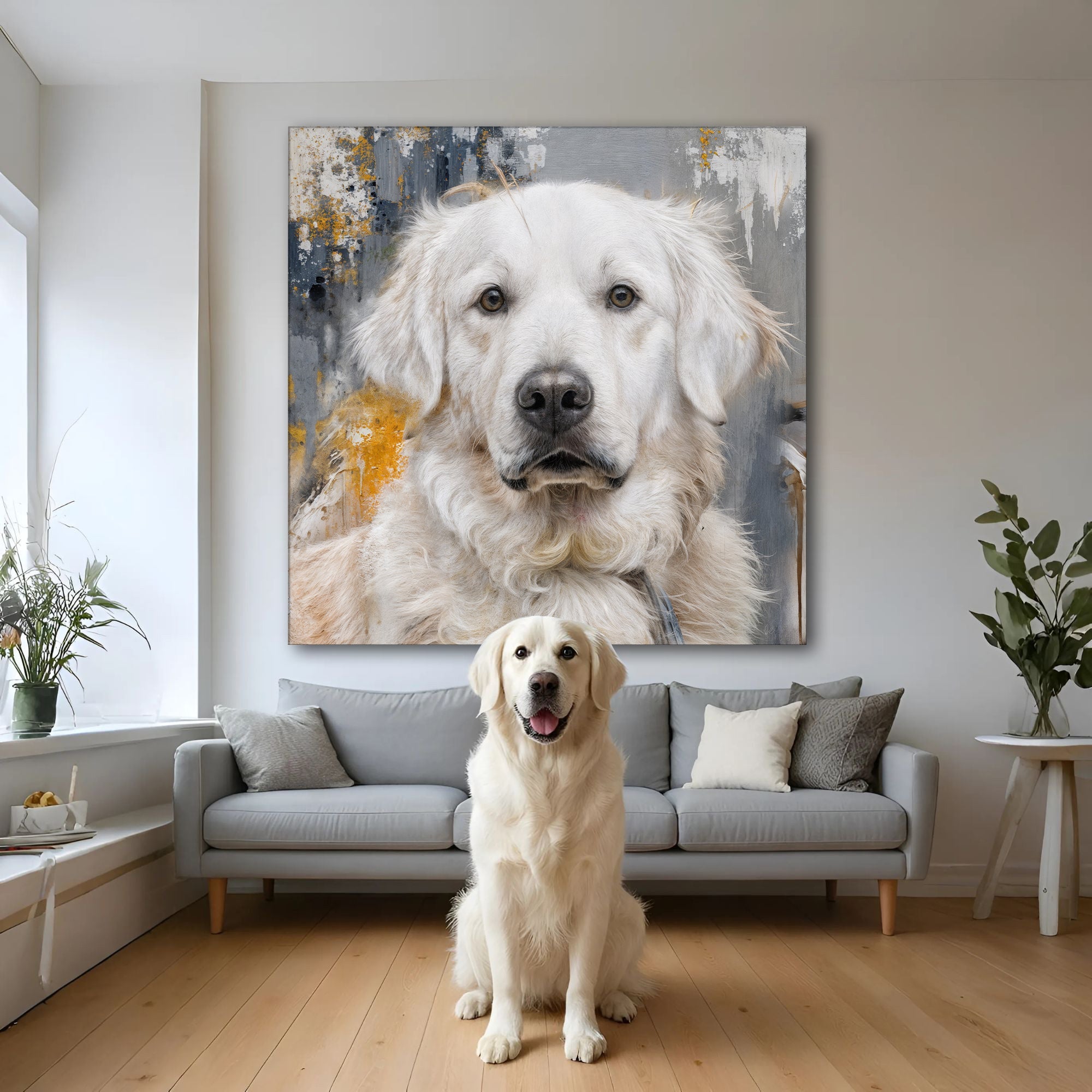 Customized Pet Portrait Abstract Wall Art on sale at MyriadMart