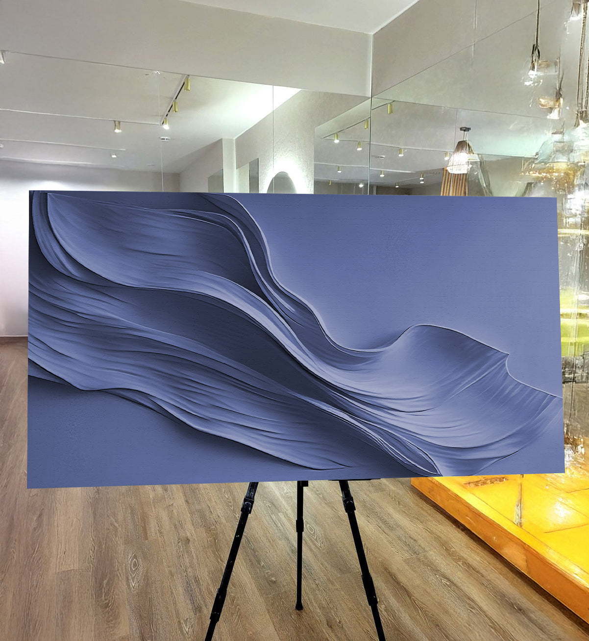 Midnight Navy Minimalist Wall Art on sale at MyriadMart