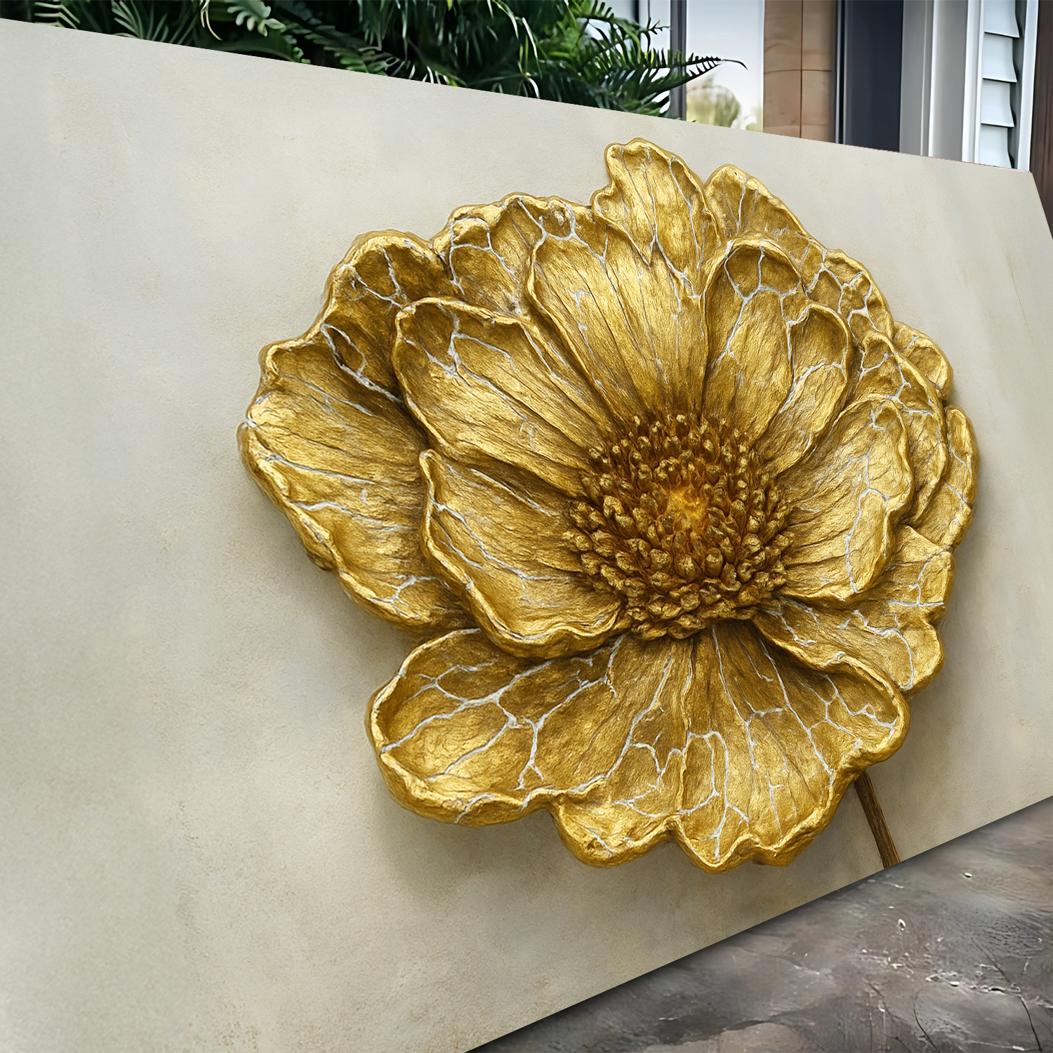 Golden Dandelion Minimalist Abstract Wall Art VI on sale at MyriadMart
