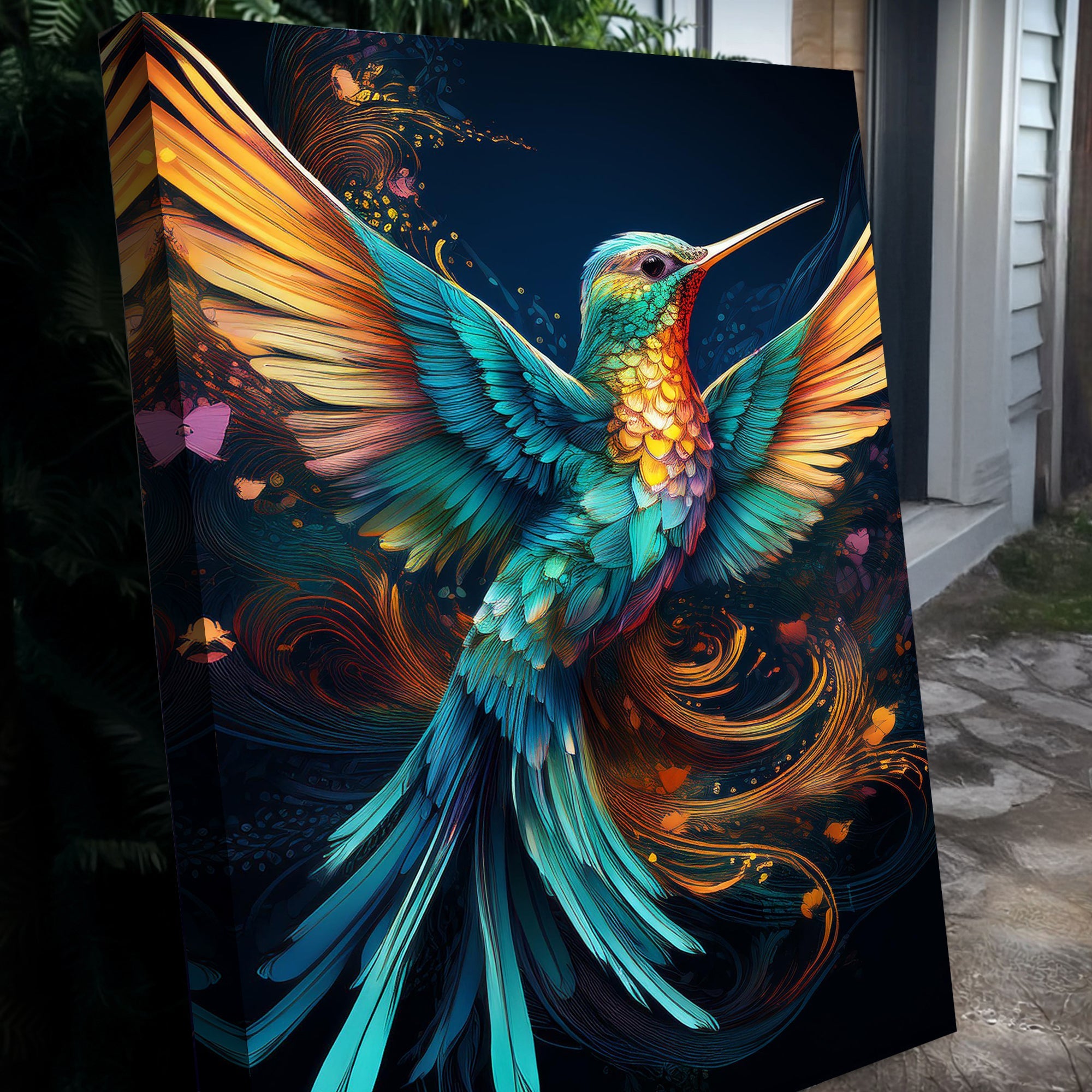 Humming Bird Abstract Wall Art II on sale at MyriadMart