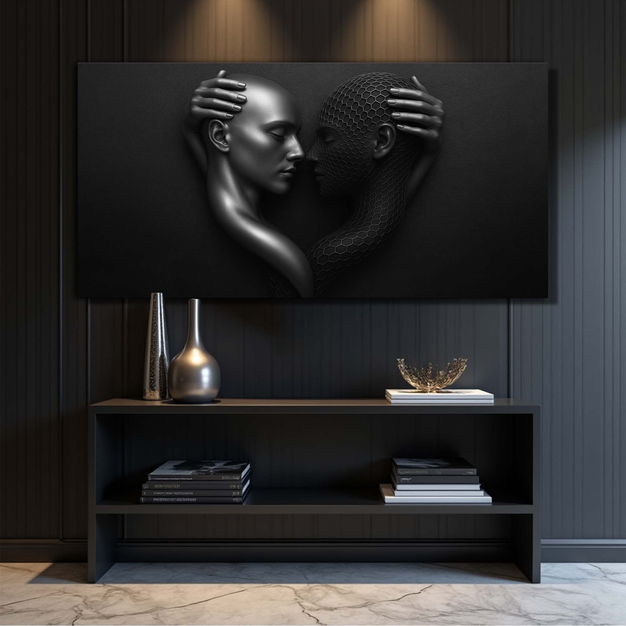 Eternal Love Figure Abstract Wall Art III on sale at MyriadMart