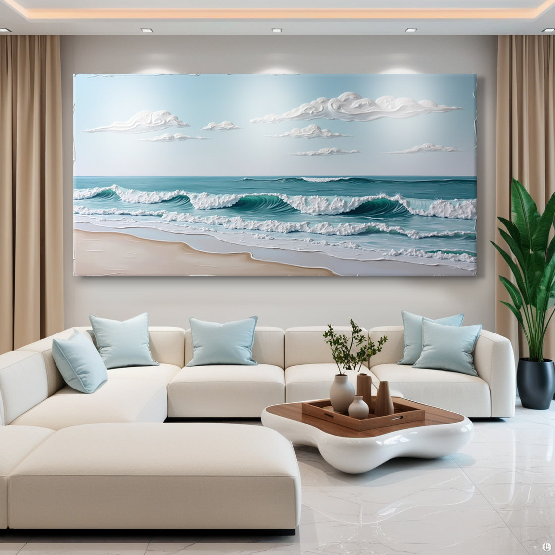 Serene Ocean Wave Coastal Wall Art XI on sale at MyriadMart