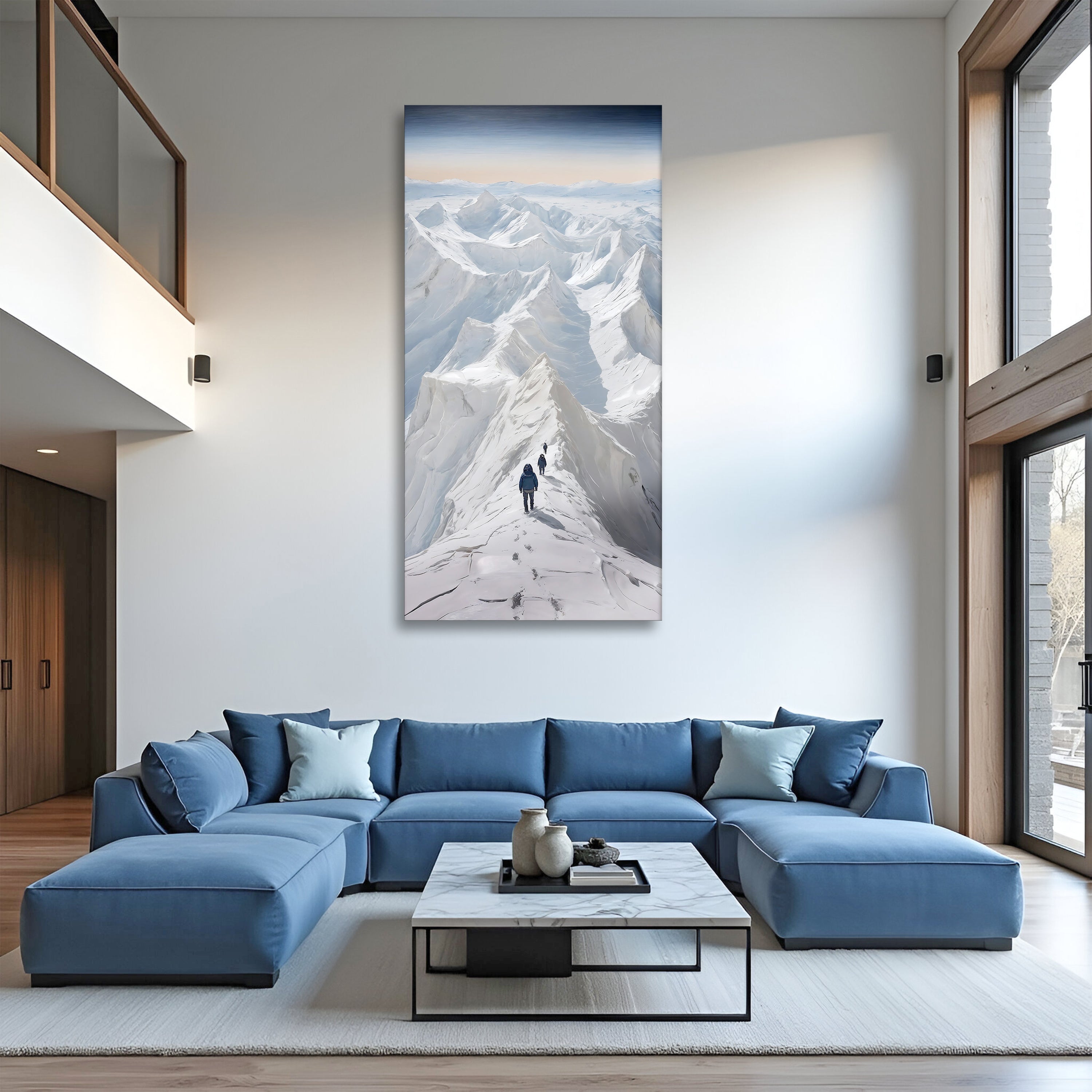 Snow Mountain Abstract Wall Art on sale at MyriadMart
