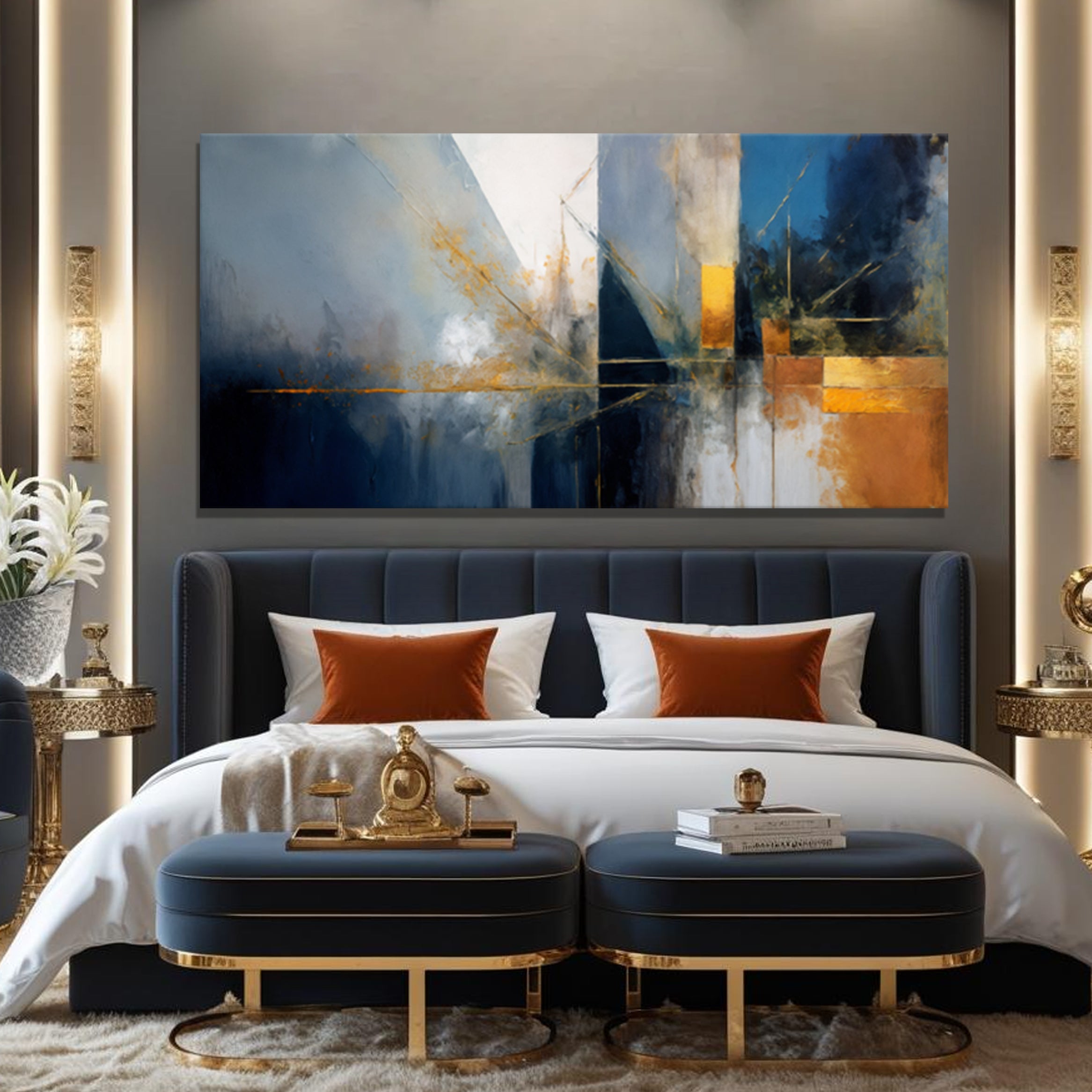 Abstract Geometric Lines Wall Art III on sale at MyriadMart