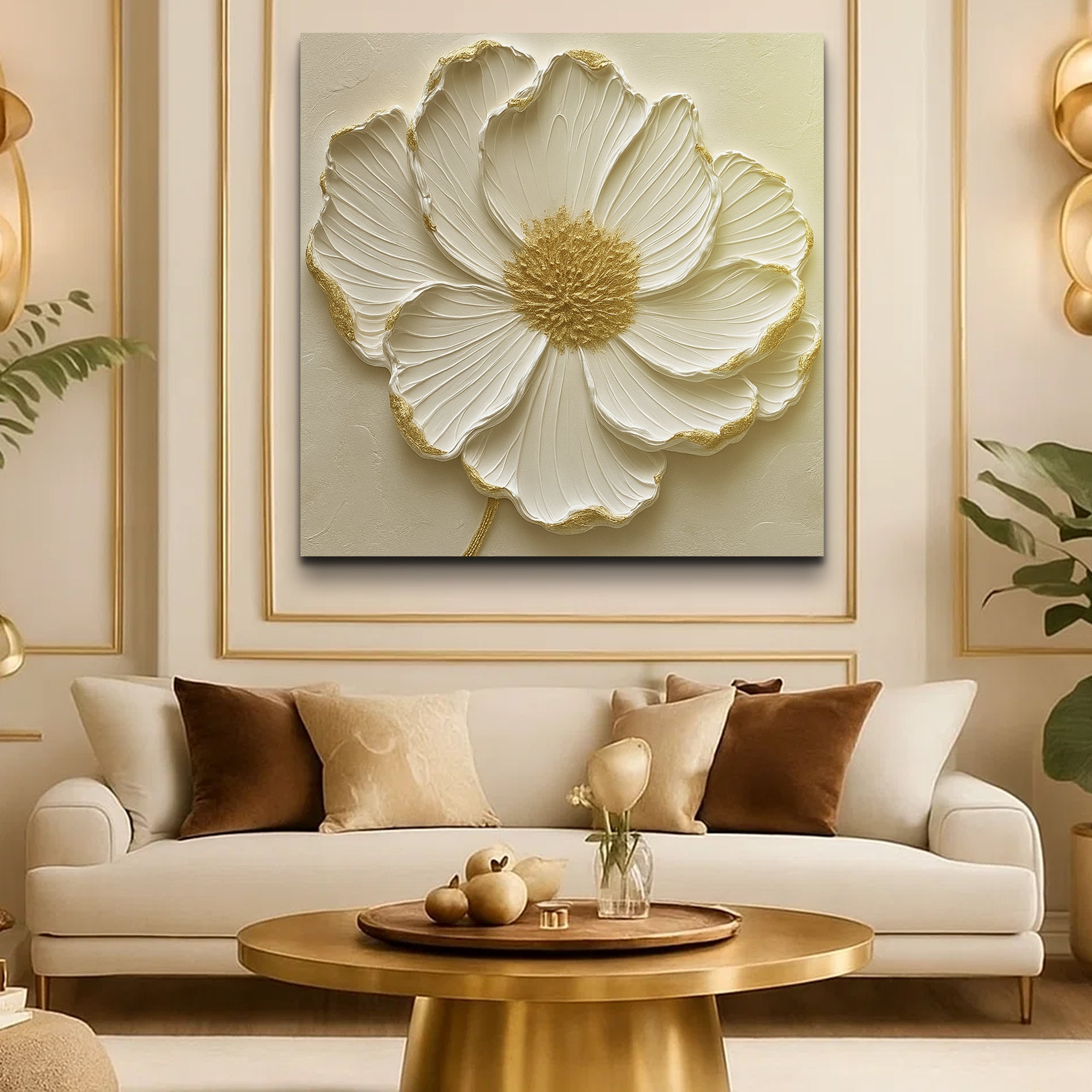 Modern Abstract Flower Wall Art on sale at MyriadMart