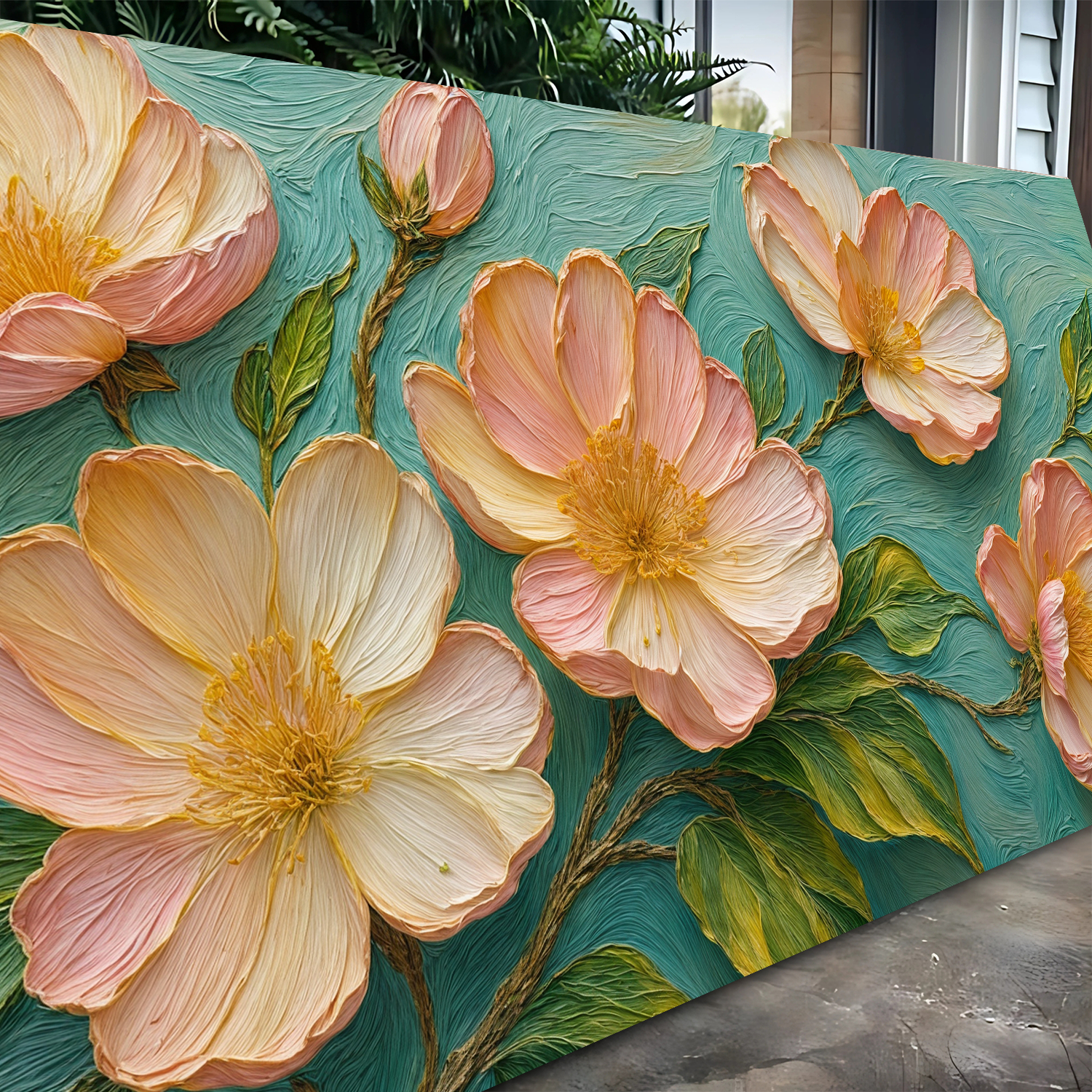 Blossoms Serenade Impasto Wall Art on sale at MyriadMart