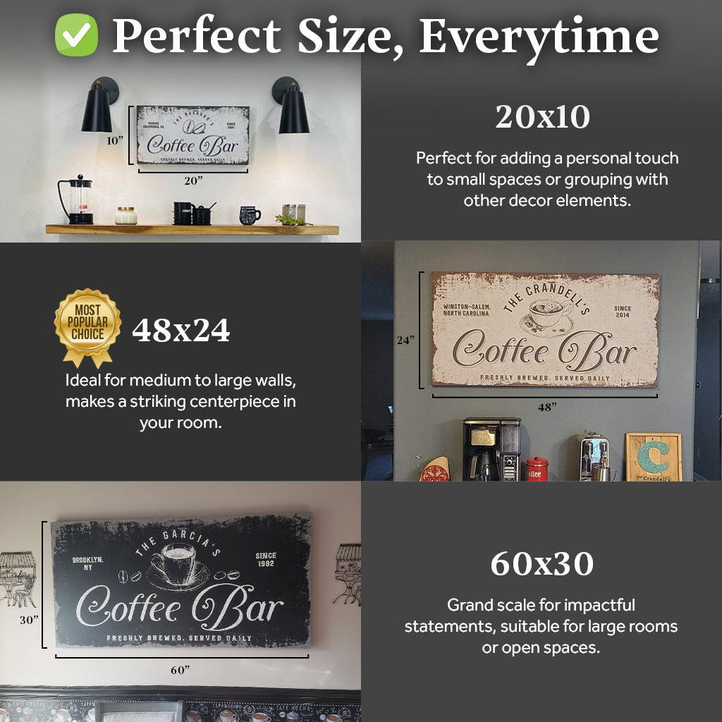 Coffee Bar Sign on sale at MyriadMart