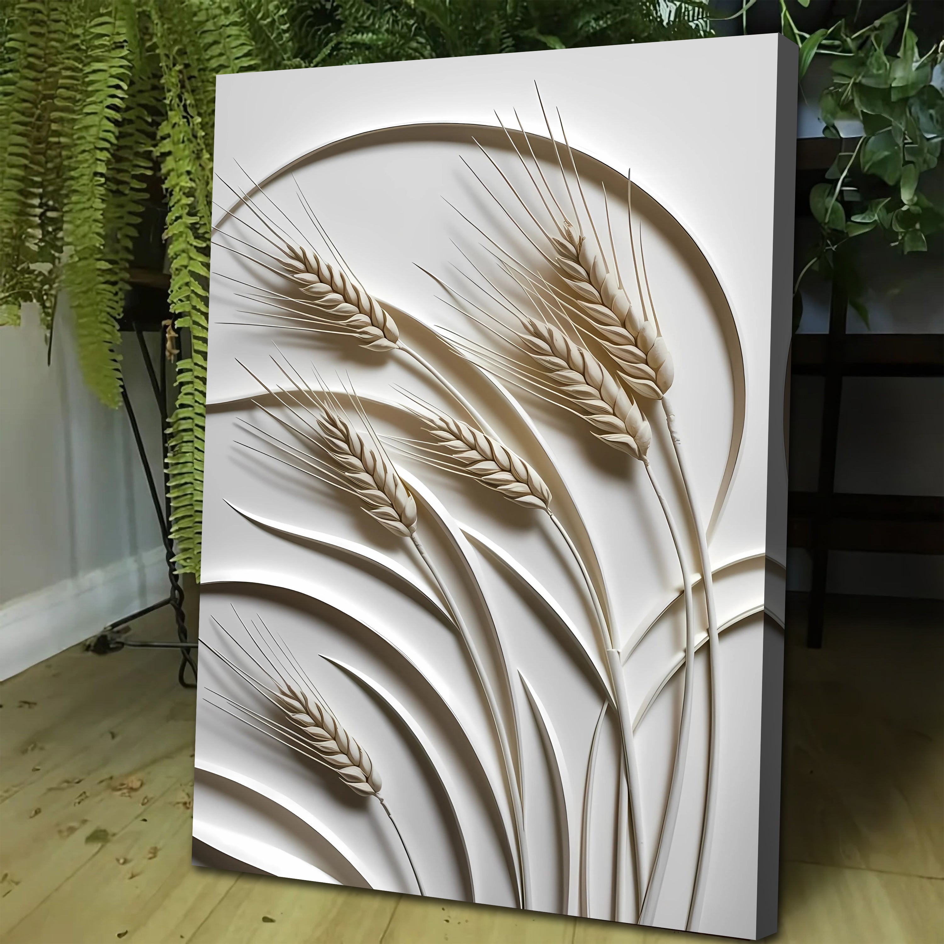 3D Minimalist Wheat Wall Art on sale at MyriadMart