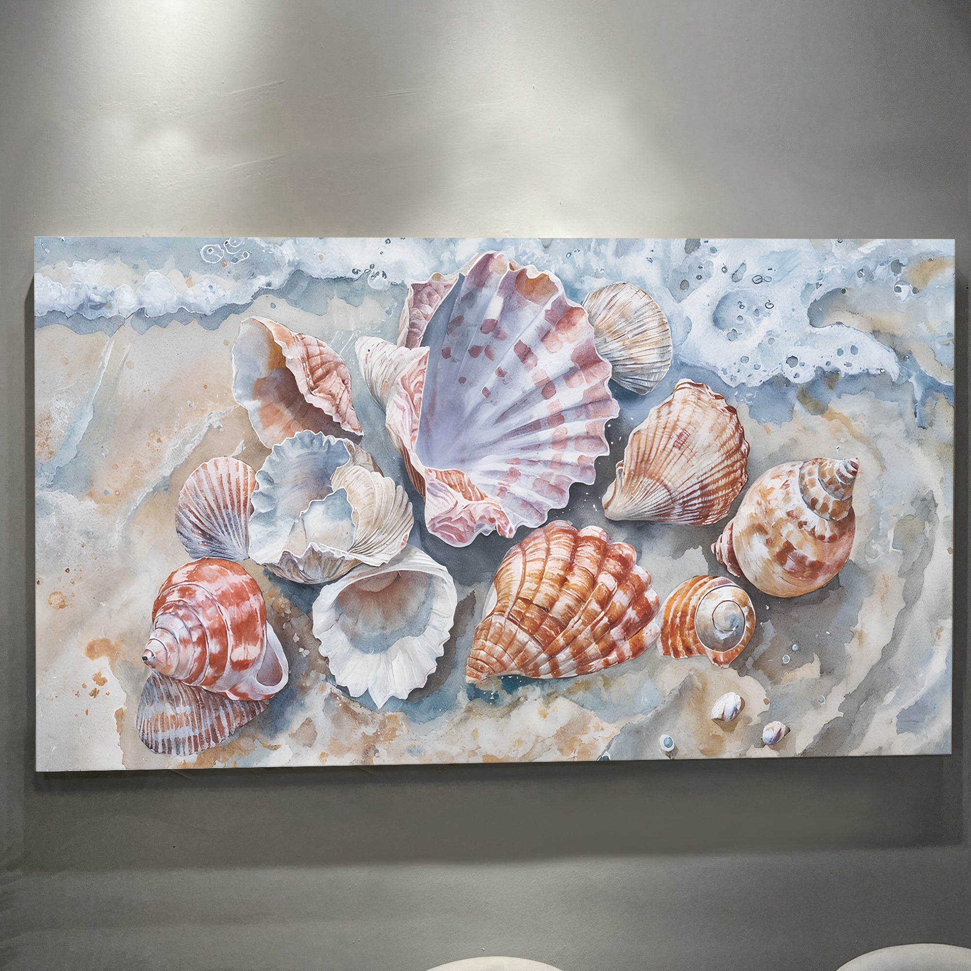 Sea Shells Modern Coastal Wall Art on sale at MyriadMart