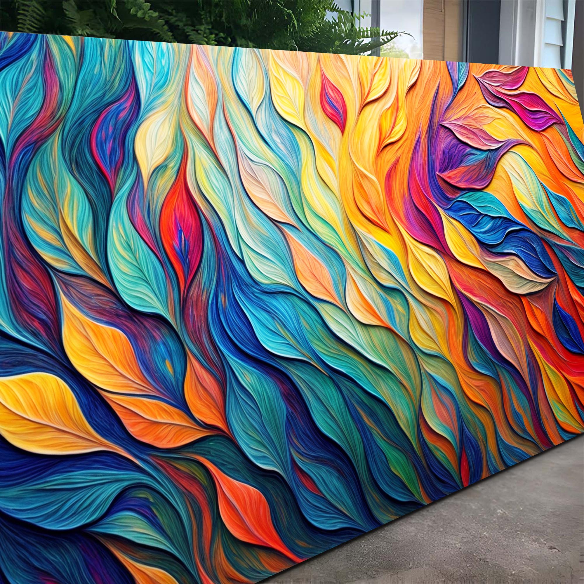 Chroma Whispers Impasto Wall Art on sale at MyriadMart