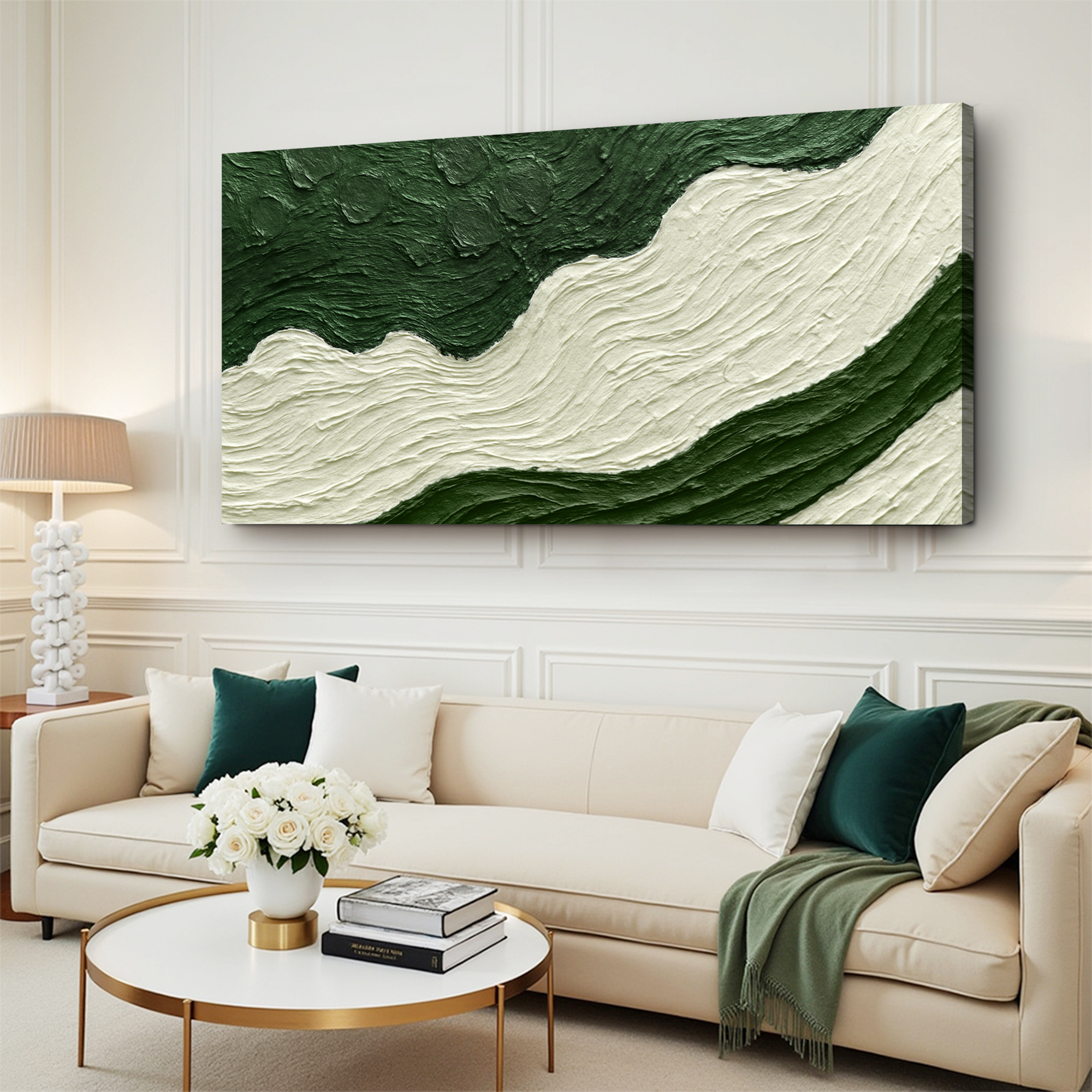 Green Rivers Abstract Wall Art VII on sale at MyriadMart