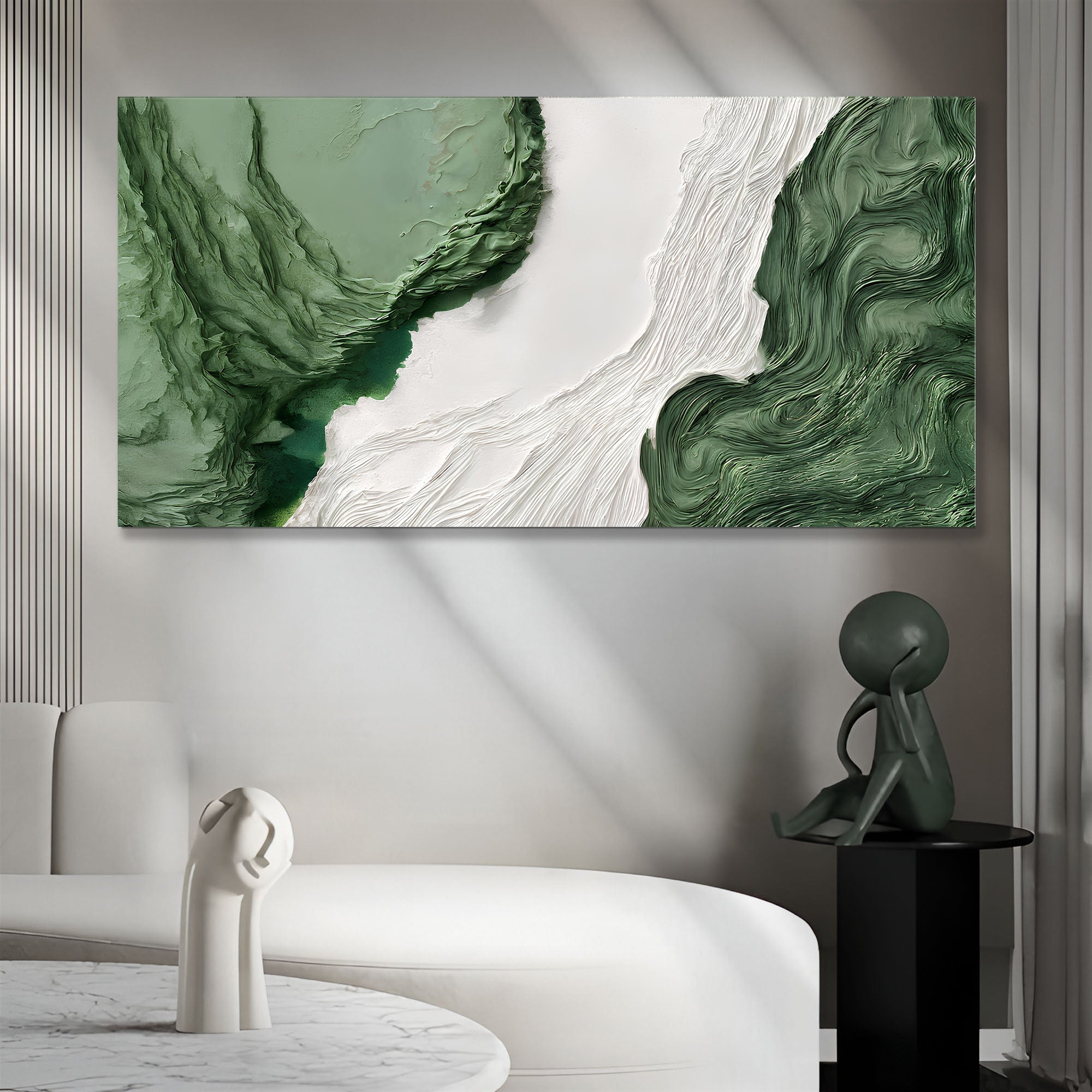 Green Rivers Abstract Wall Art V on sale at MyriadMart