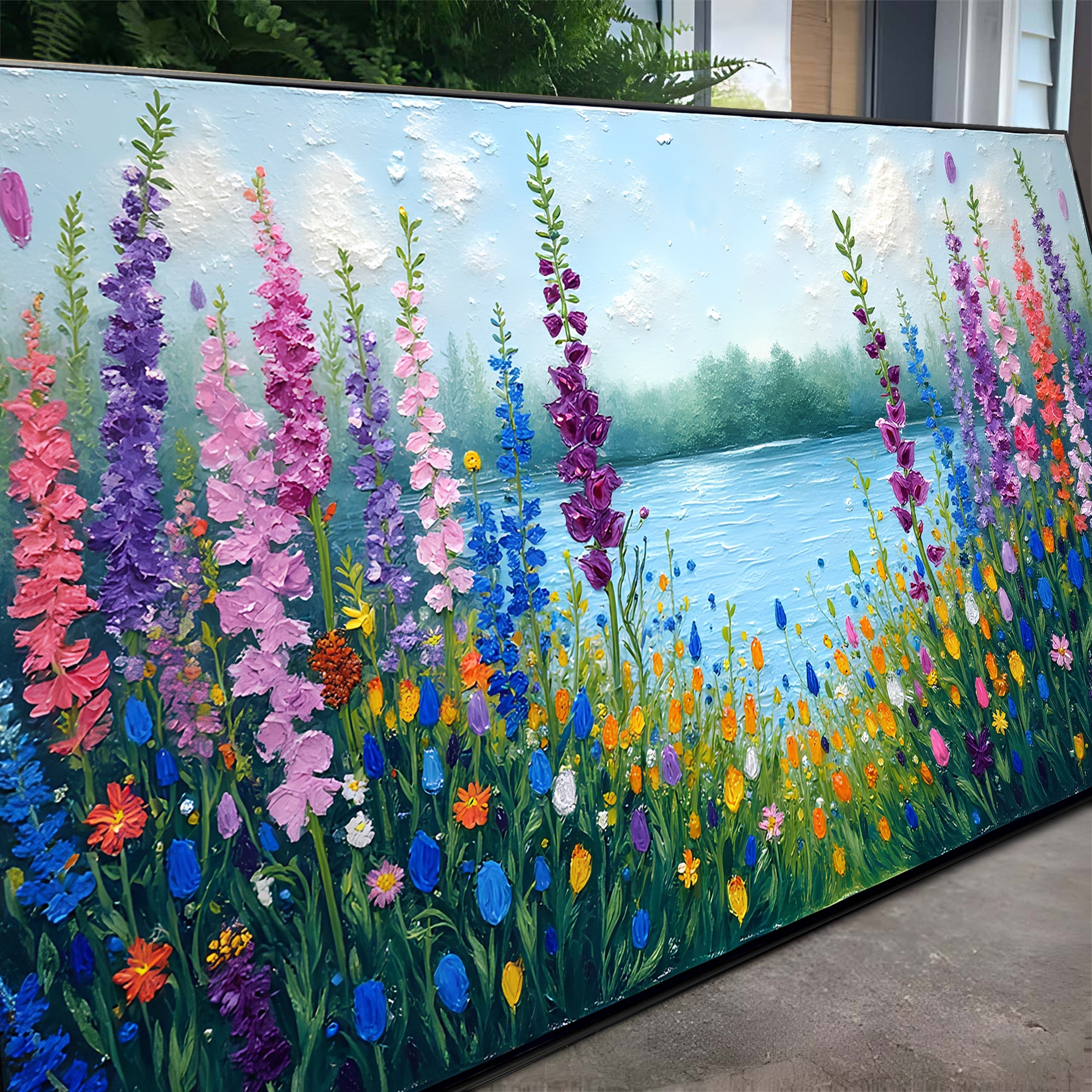 Alphine Meadow Impasto Wall Art on sale at MyriadMart