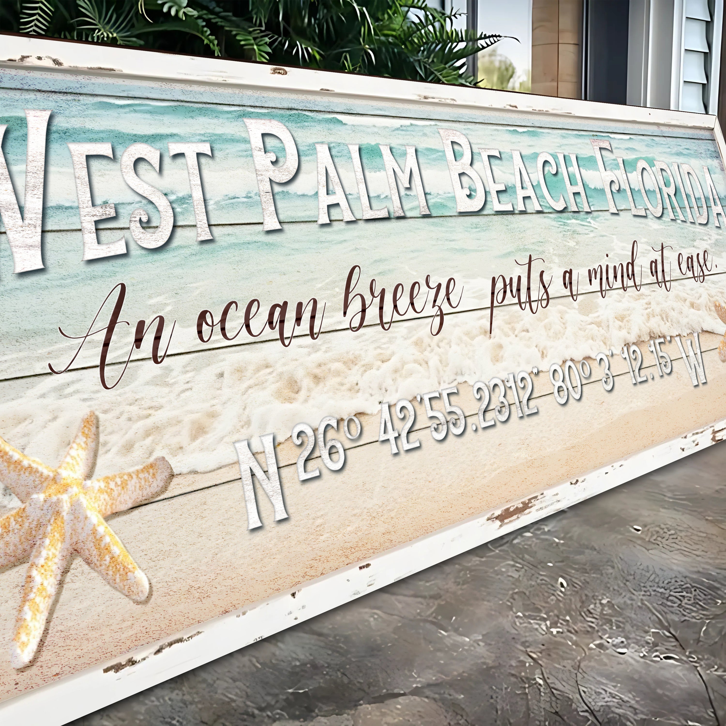 Personalized Beach House Coastal Sign on sale at MyriadMart
