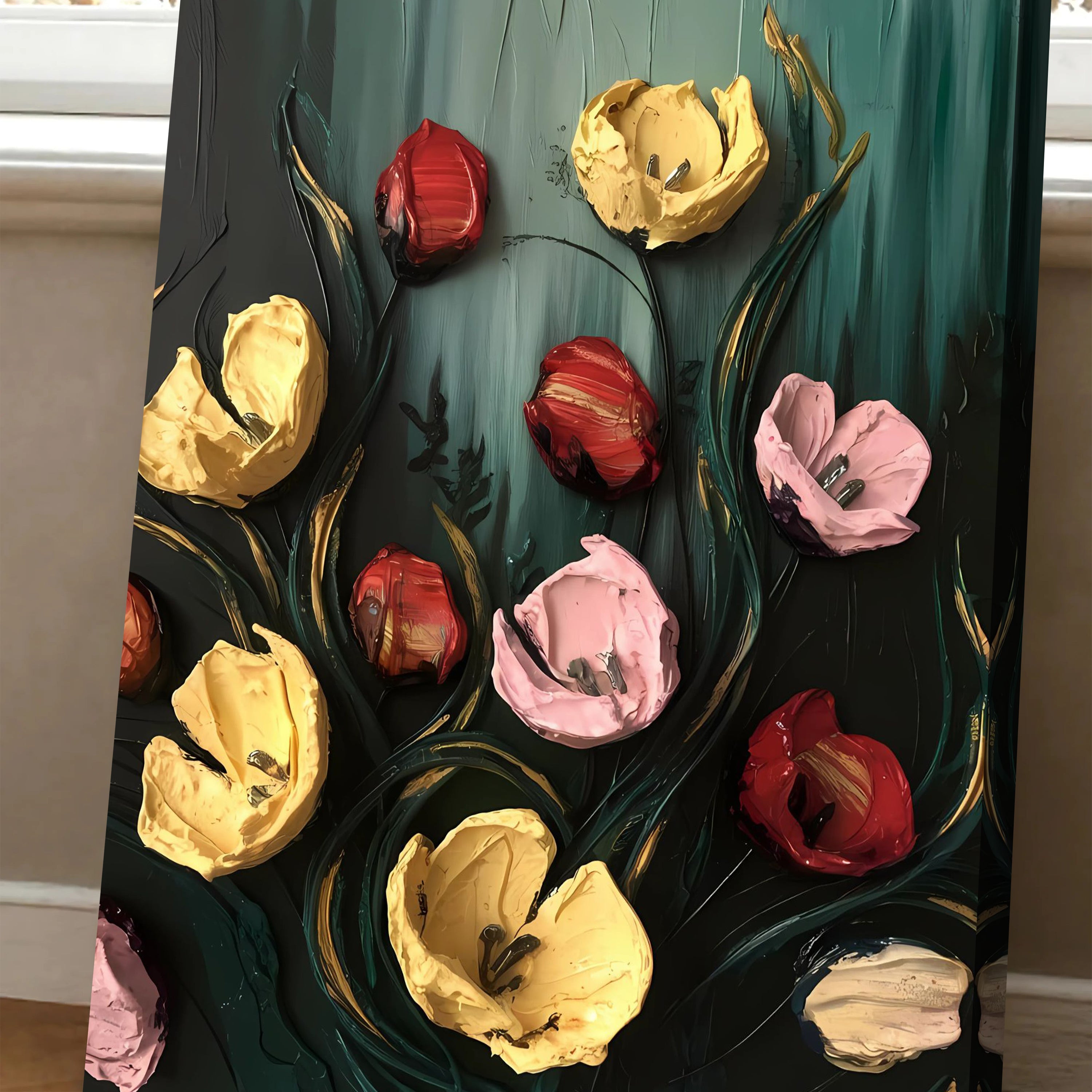 Meadow's Embrace Impasto Wall Art on sale at MyriadMart