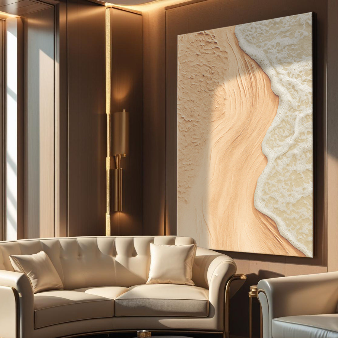 Beige Beach Coastal Wall Art on sale at MyriadMart